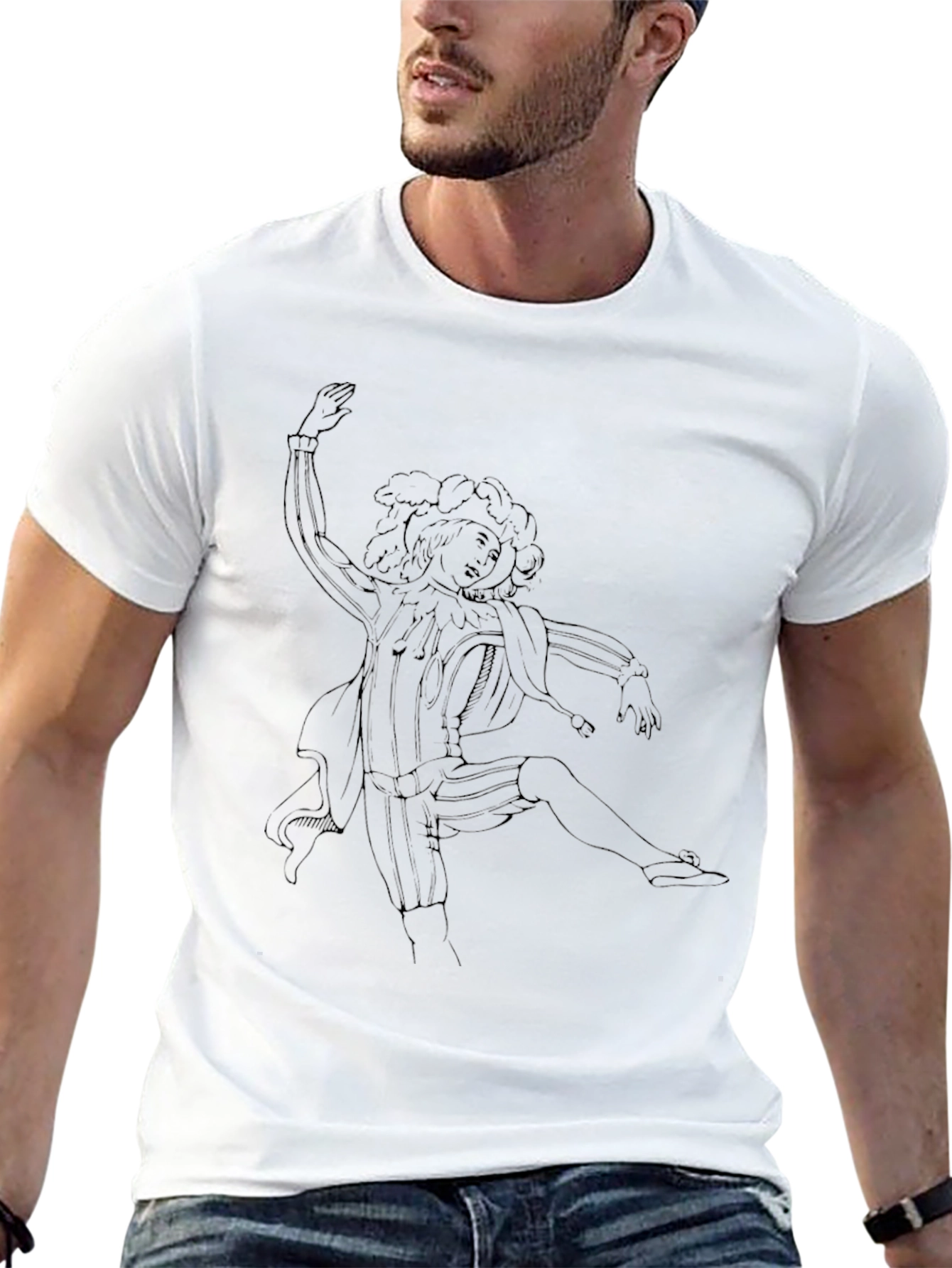 Renaissance Man Graphic Tee - Black Cotton T-Shirt