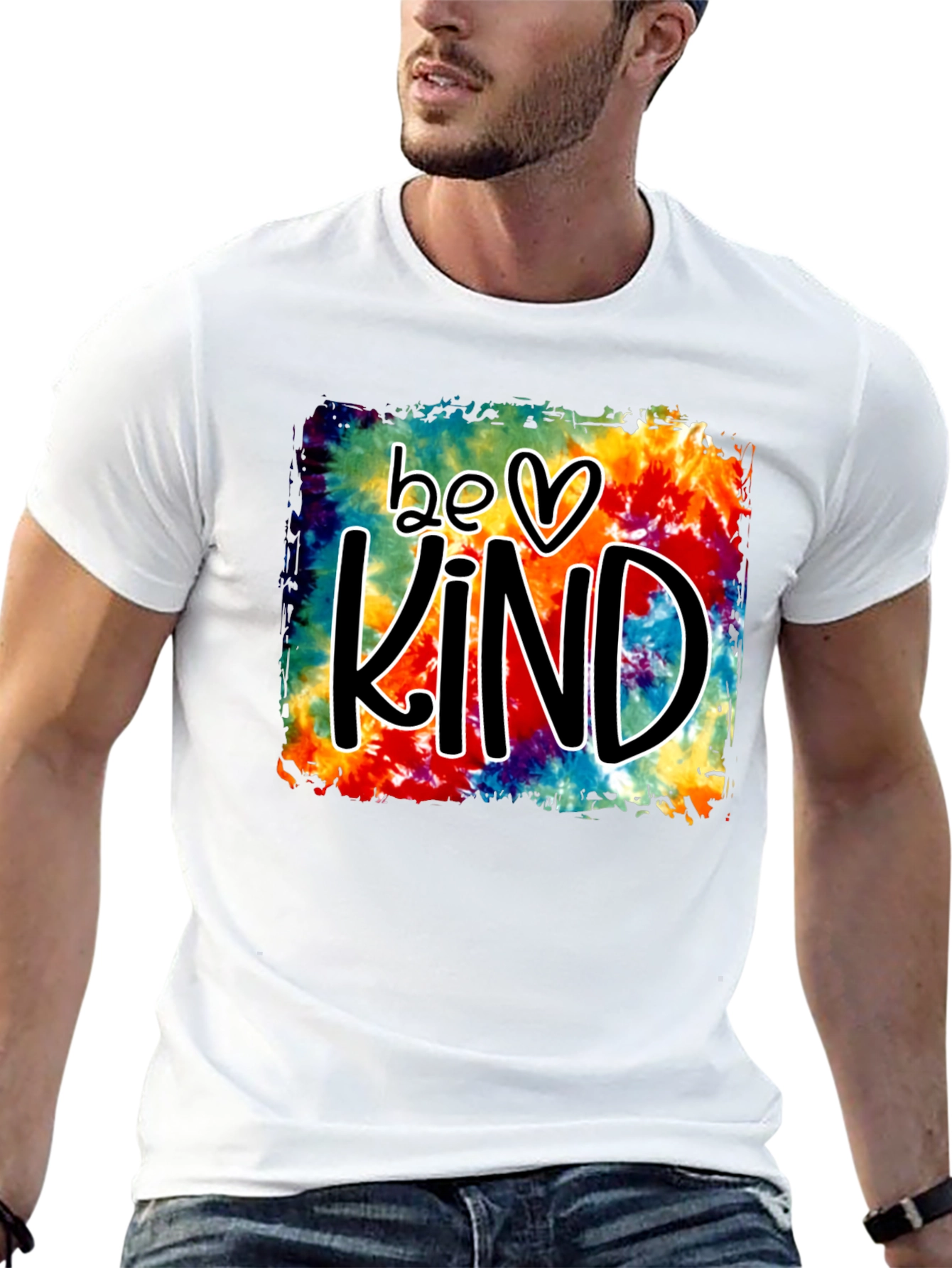 Be Kind Tie-Dye Graphic T-Shirt