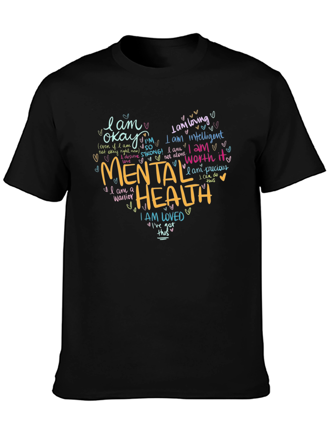 Mental Health Awareness Graphic Tee - I am Loved