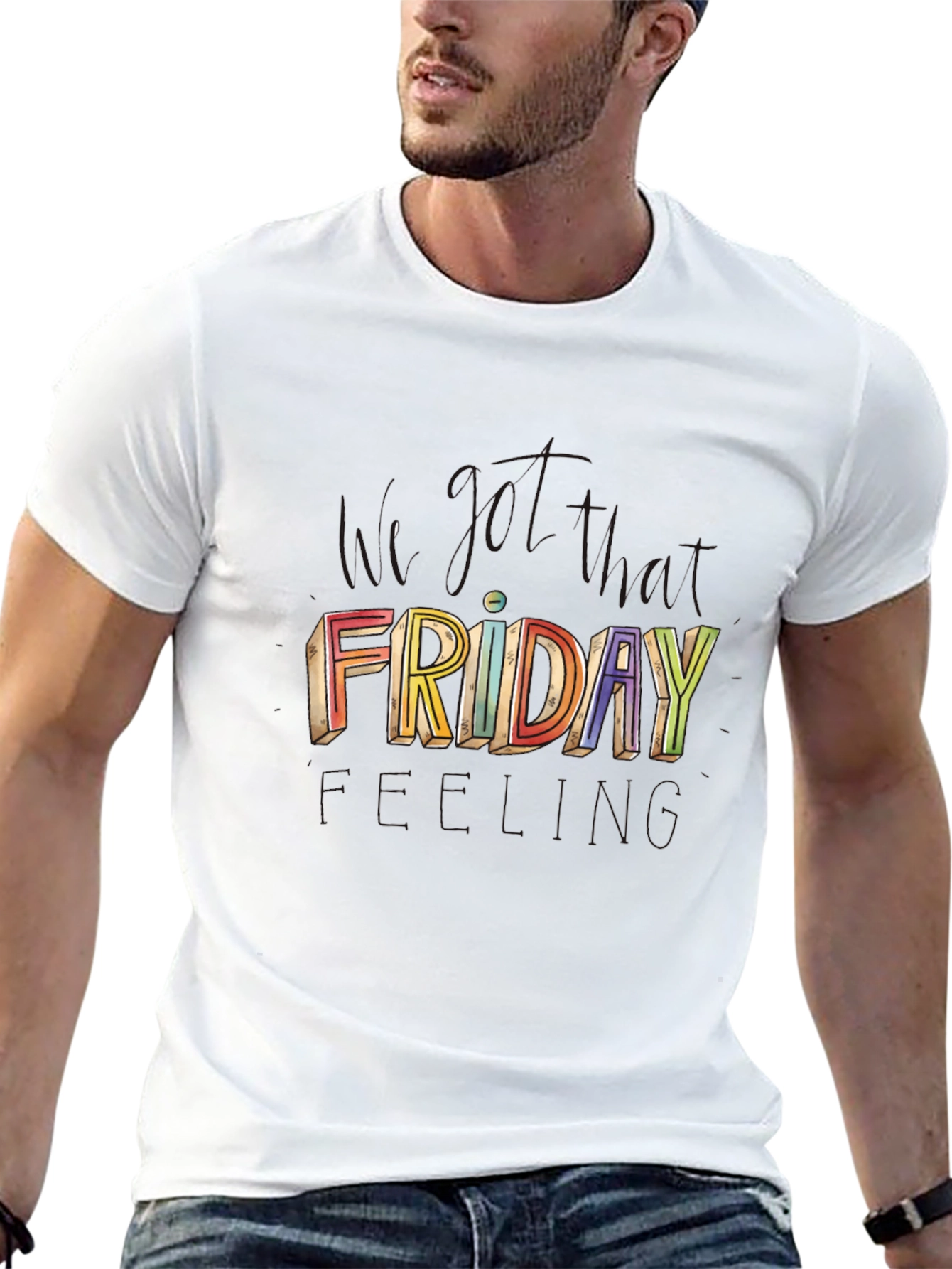 Colorful Friday Graphic T-Shirt