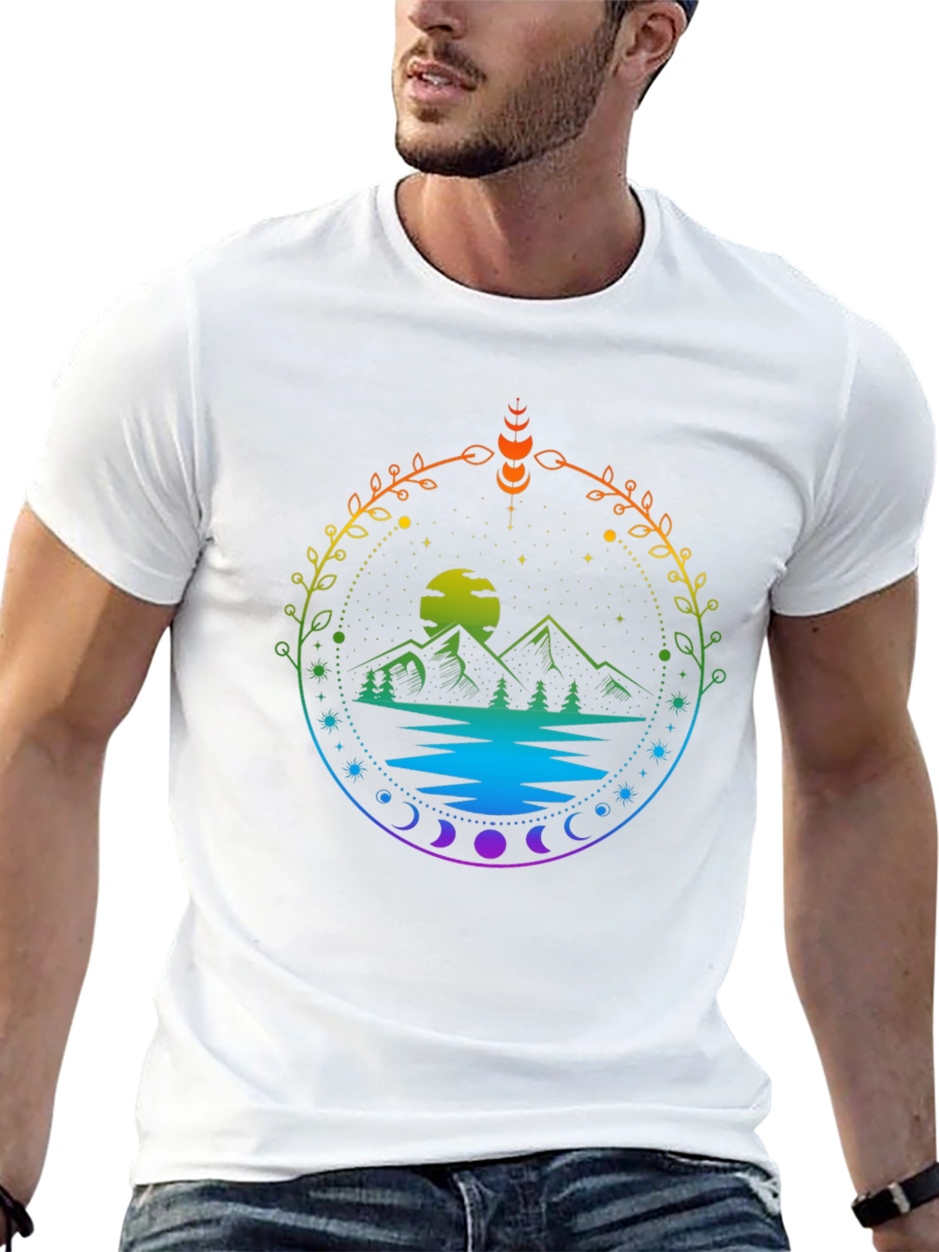 Nature Scene Graphic T-Shirt
