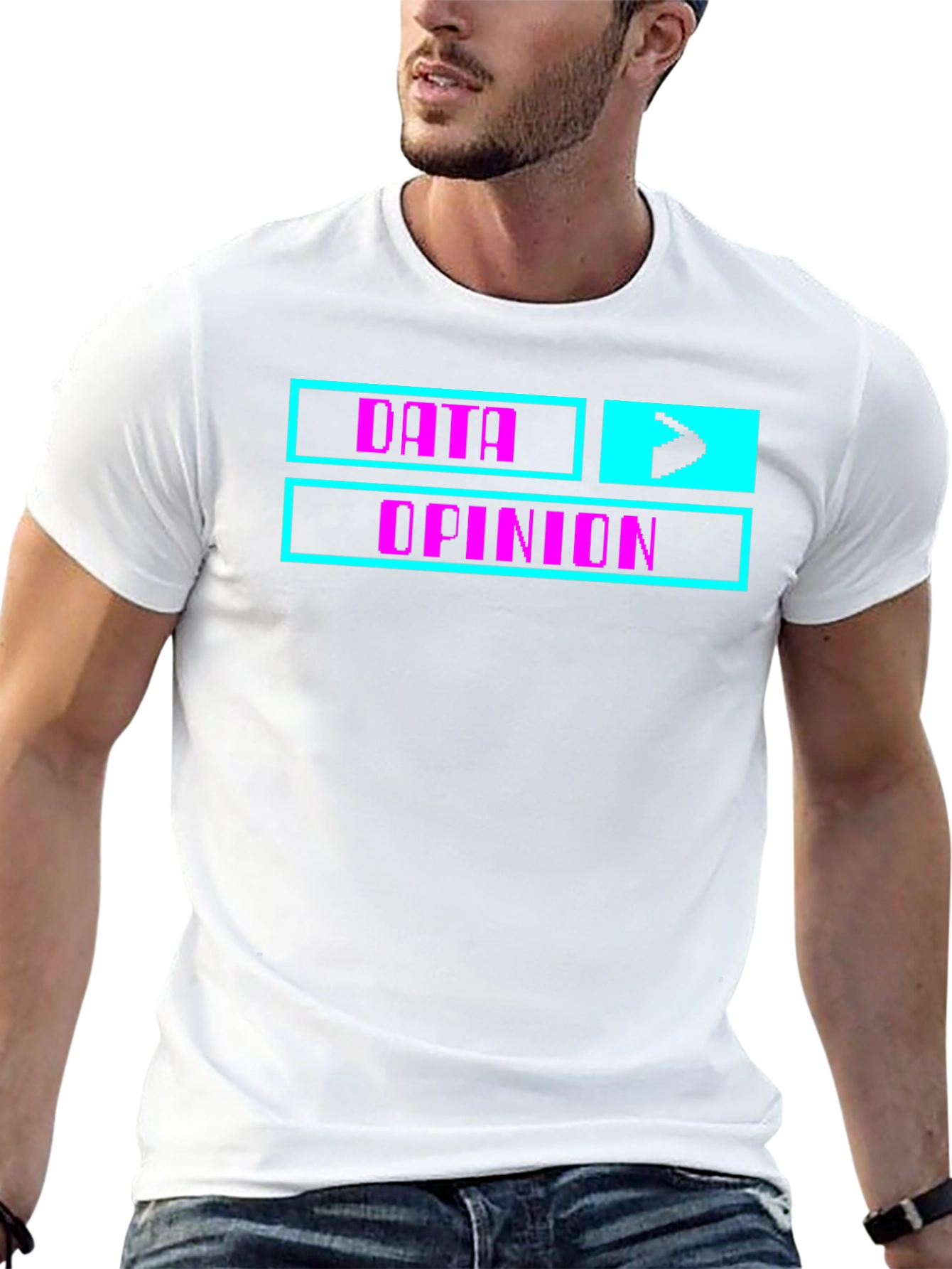 Data Over Opinion Graphic Tee