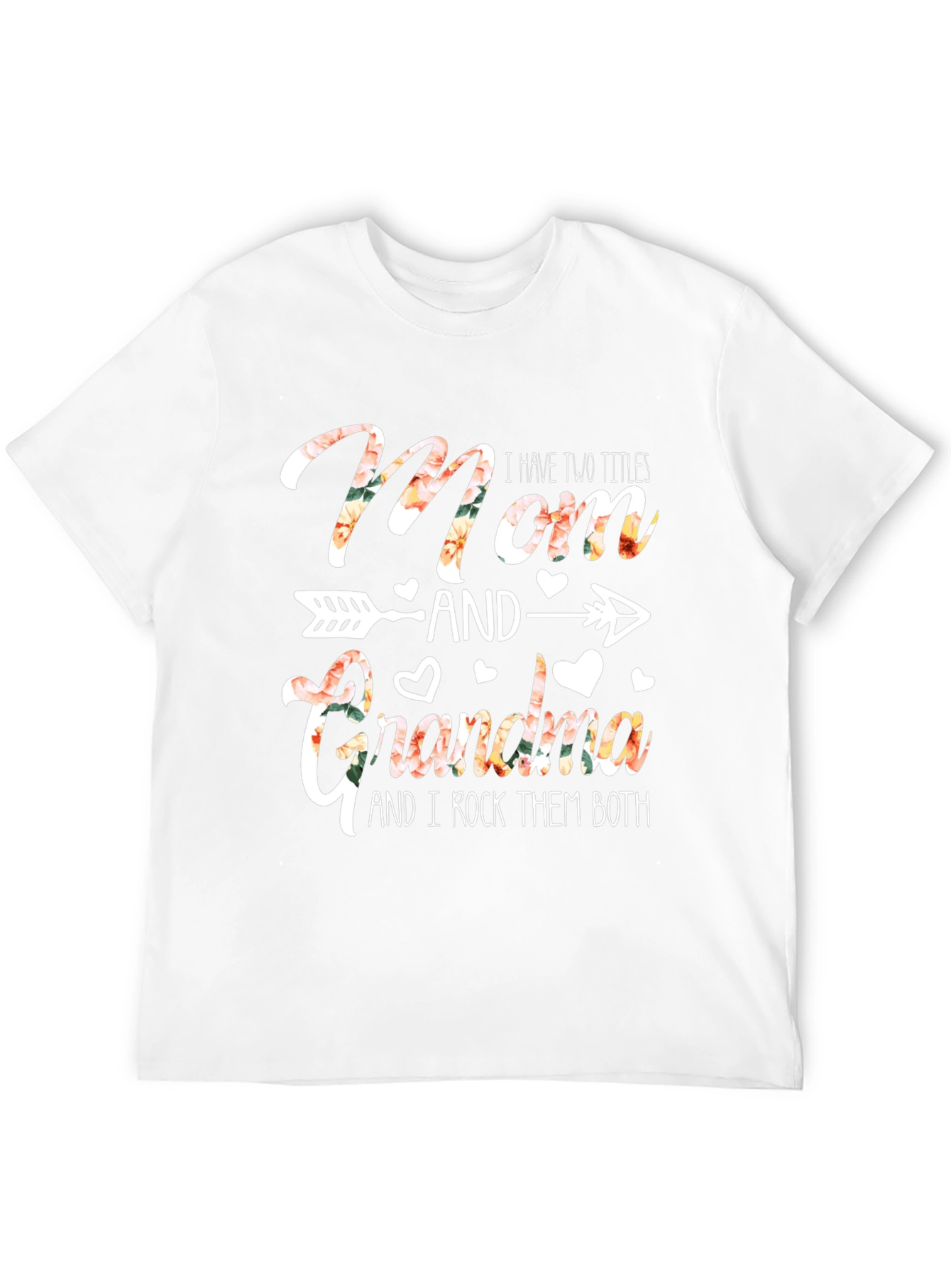 Mom & Grandma T-Shirt - Floral Design