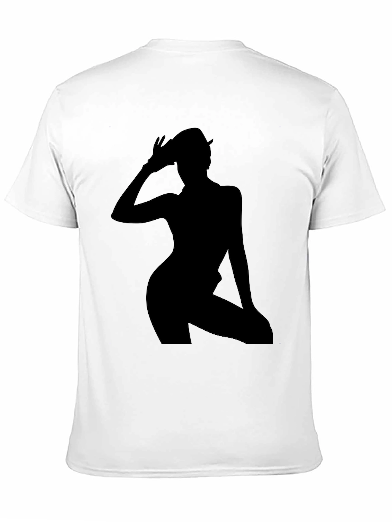 Silhouette Graphic Tee - Trendy Black T-Shirt