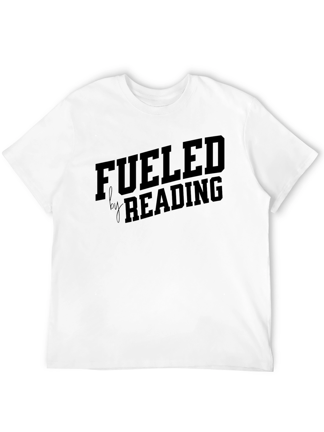 Fueled by Reading Graphic Tee - Black Casual Shirt