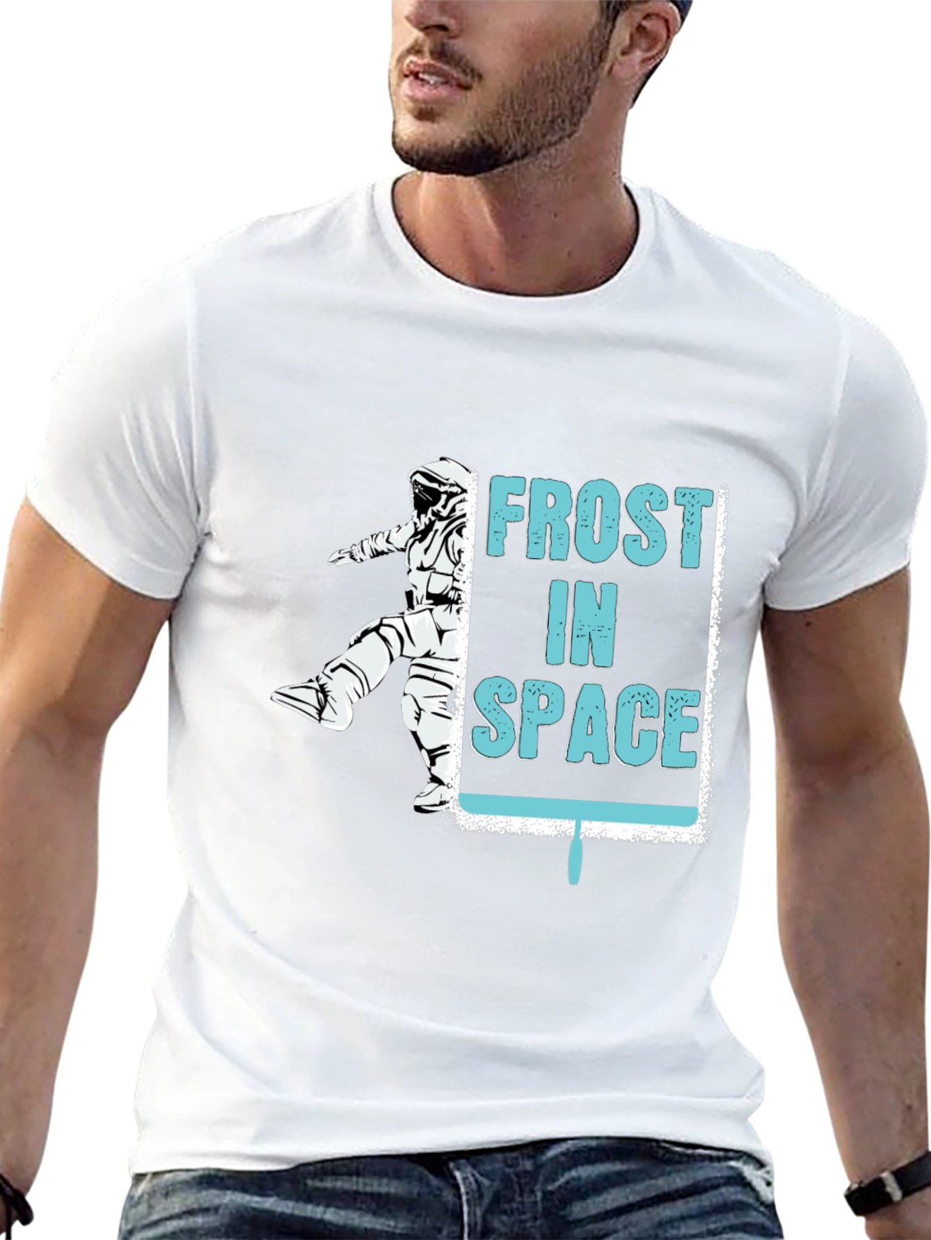 Frost in Space Graphic T-Shirt - Black