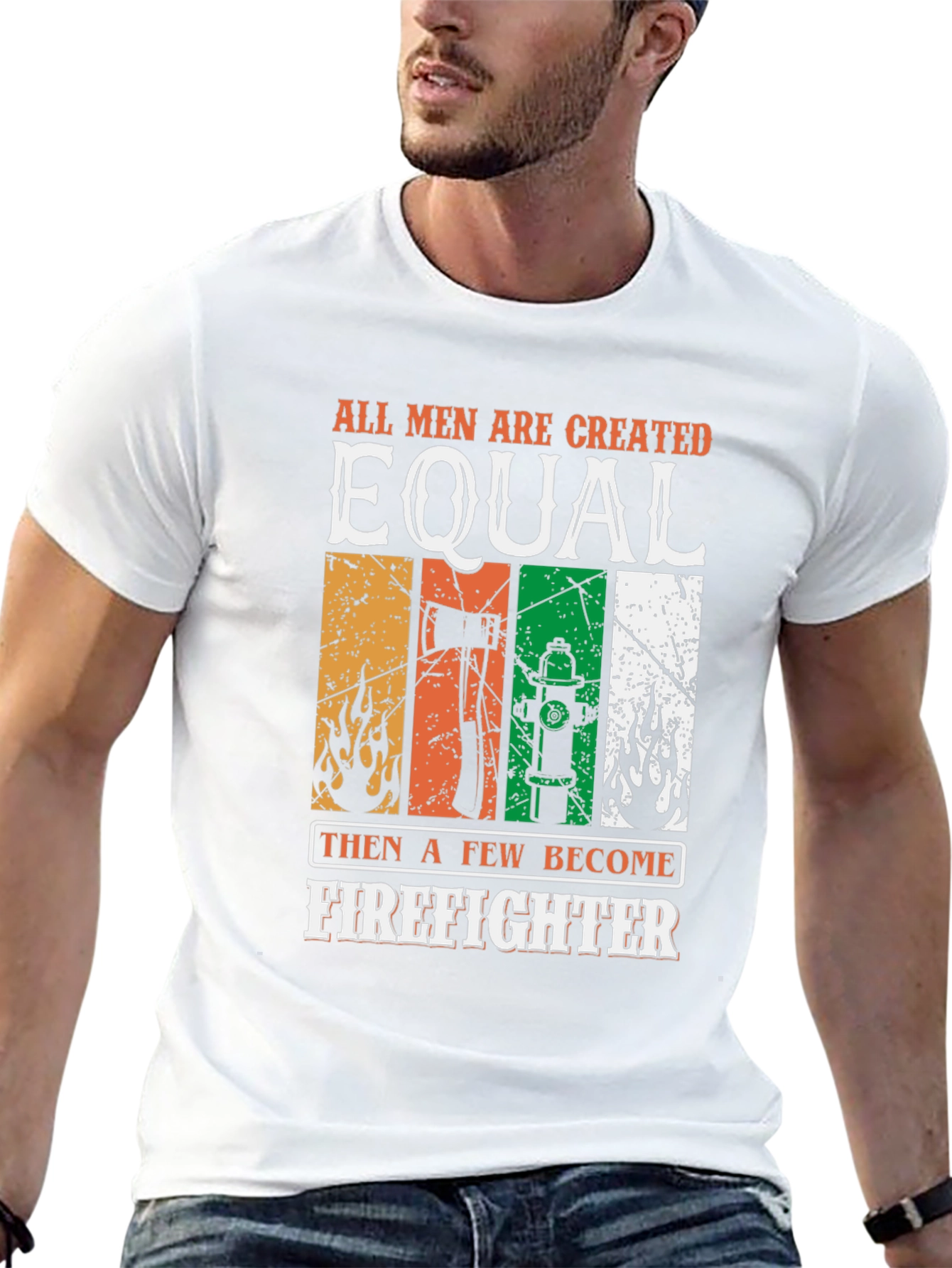 Firefighter Graphic Tee - Mens Black T-Shirt
