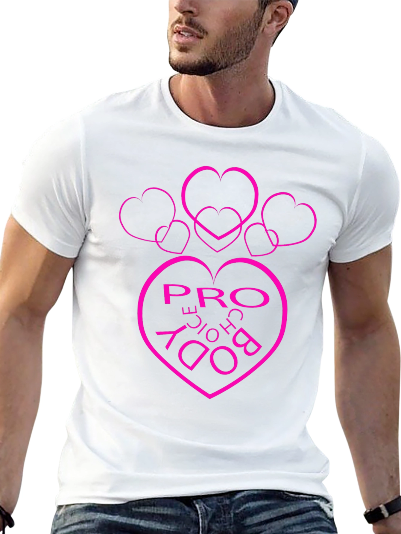 Pro Choice Body Heart Graphic Tee - Black