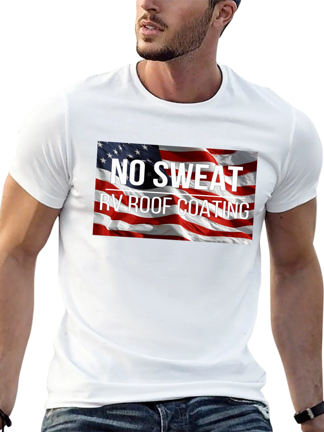No Sweat RV Roof Coating Patriotic T-Shirt