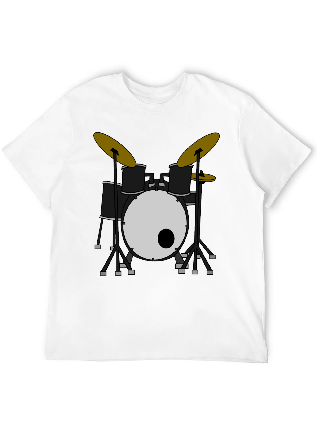 Drum Set Graphic Tee - Rock & Roll Style