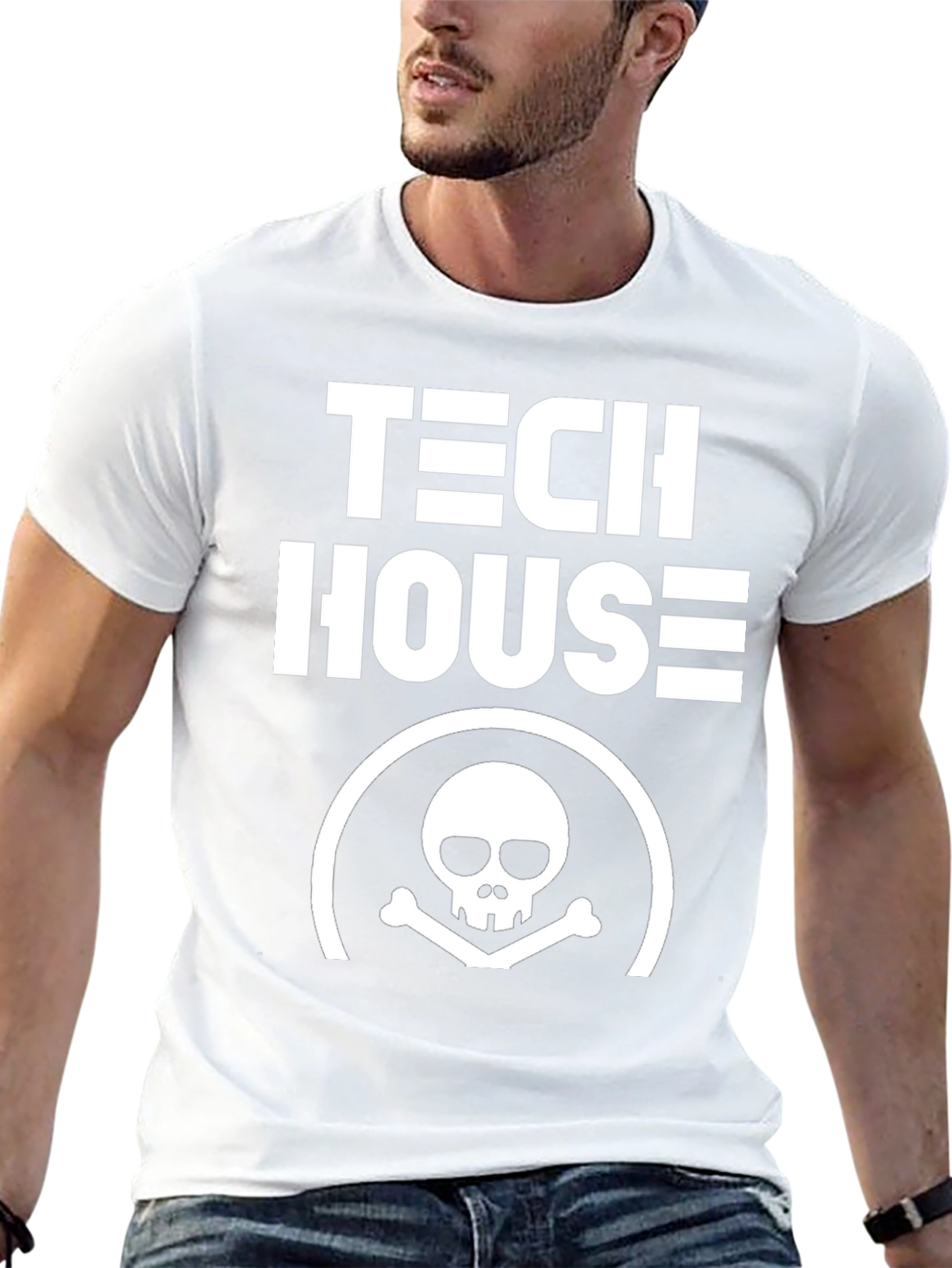 Tech House Skull T-Shirt - EDM Music Rave Tee