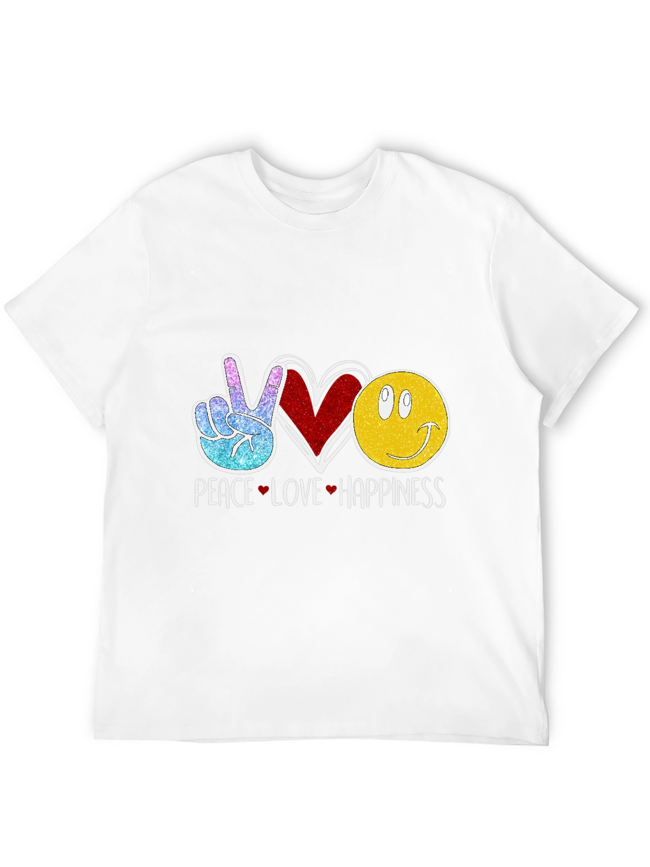 Peace Love Happiness Graphic Tee
