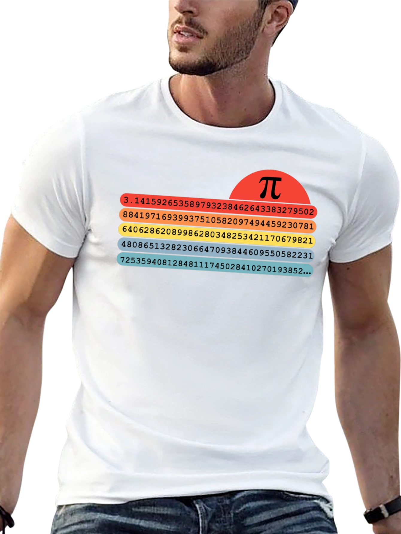 Math Pi Symbol T-Shirt - Black Unisex Tee