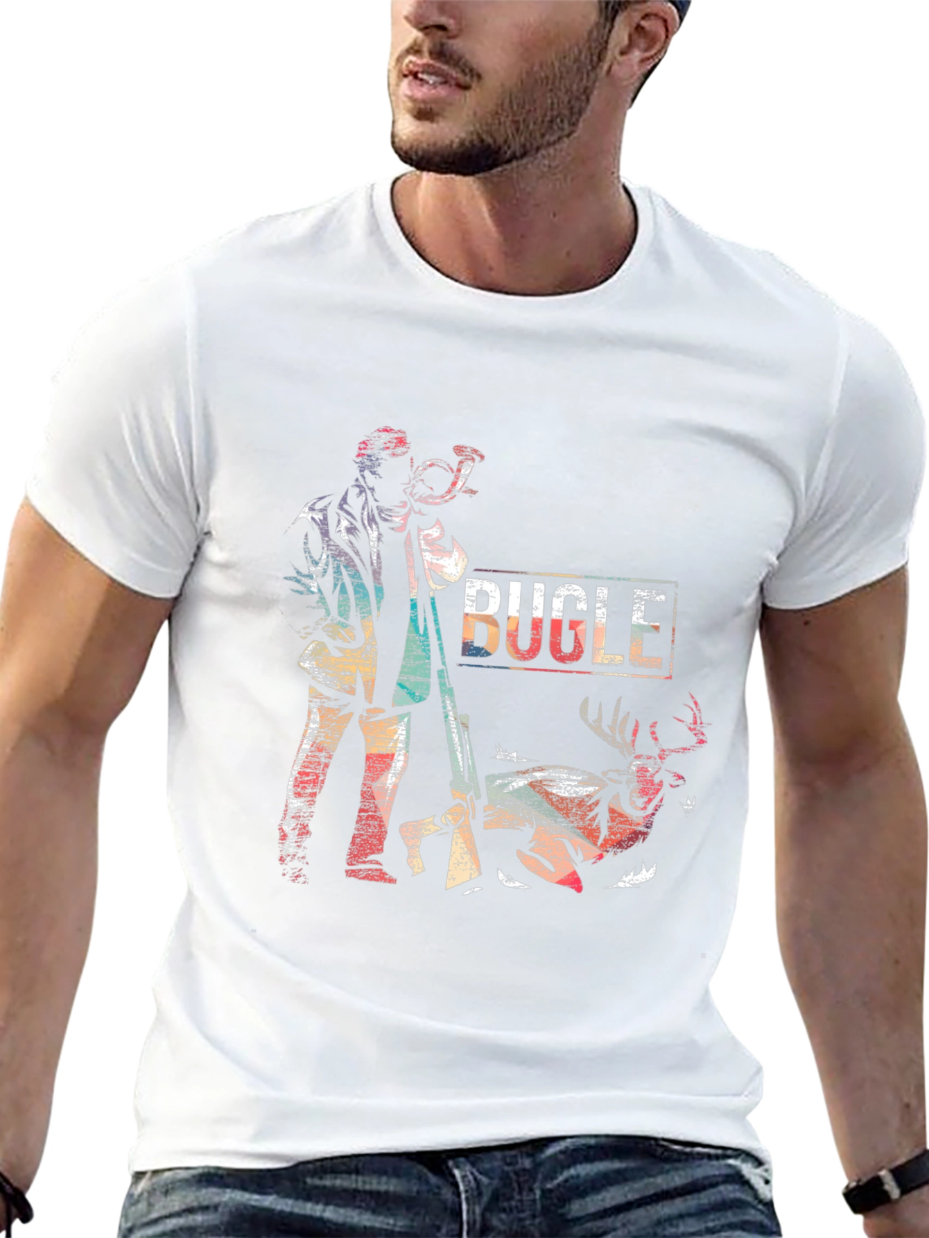 Bugle Hunter T-Shirt - Deer Hunting Season