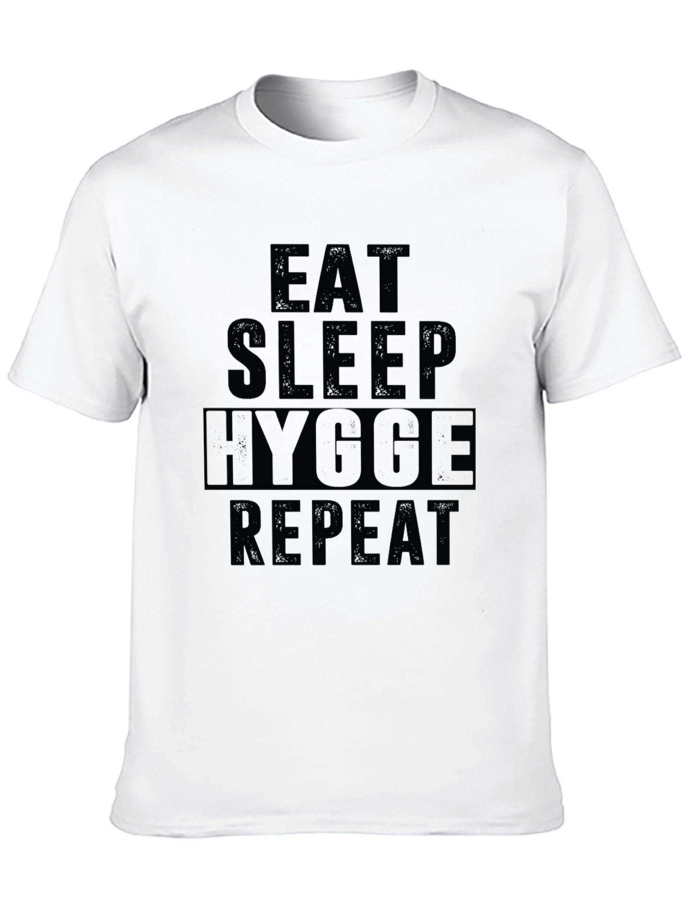 Eat Sleep Hygge Repeat Black T-Shirt