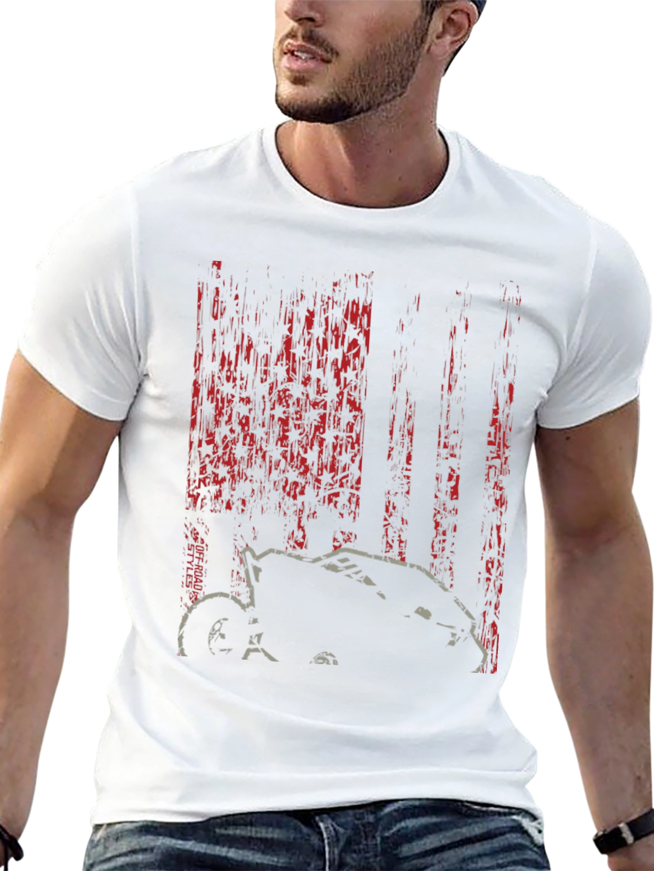 Off-Road Styles Black Graphic T-Shirt