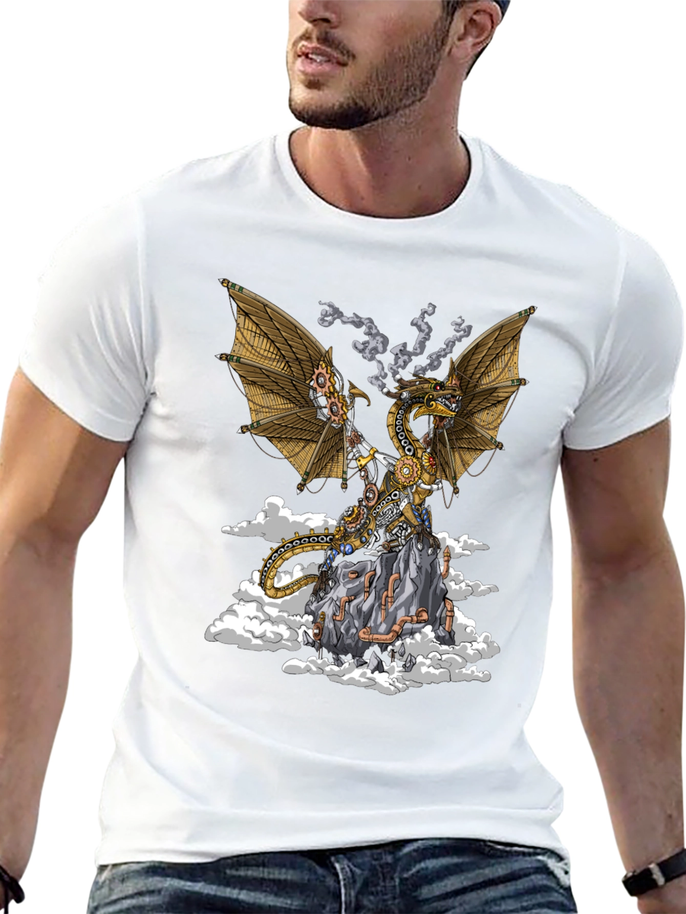 Steampunk Dragon Graphic Tee