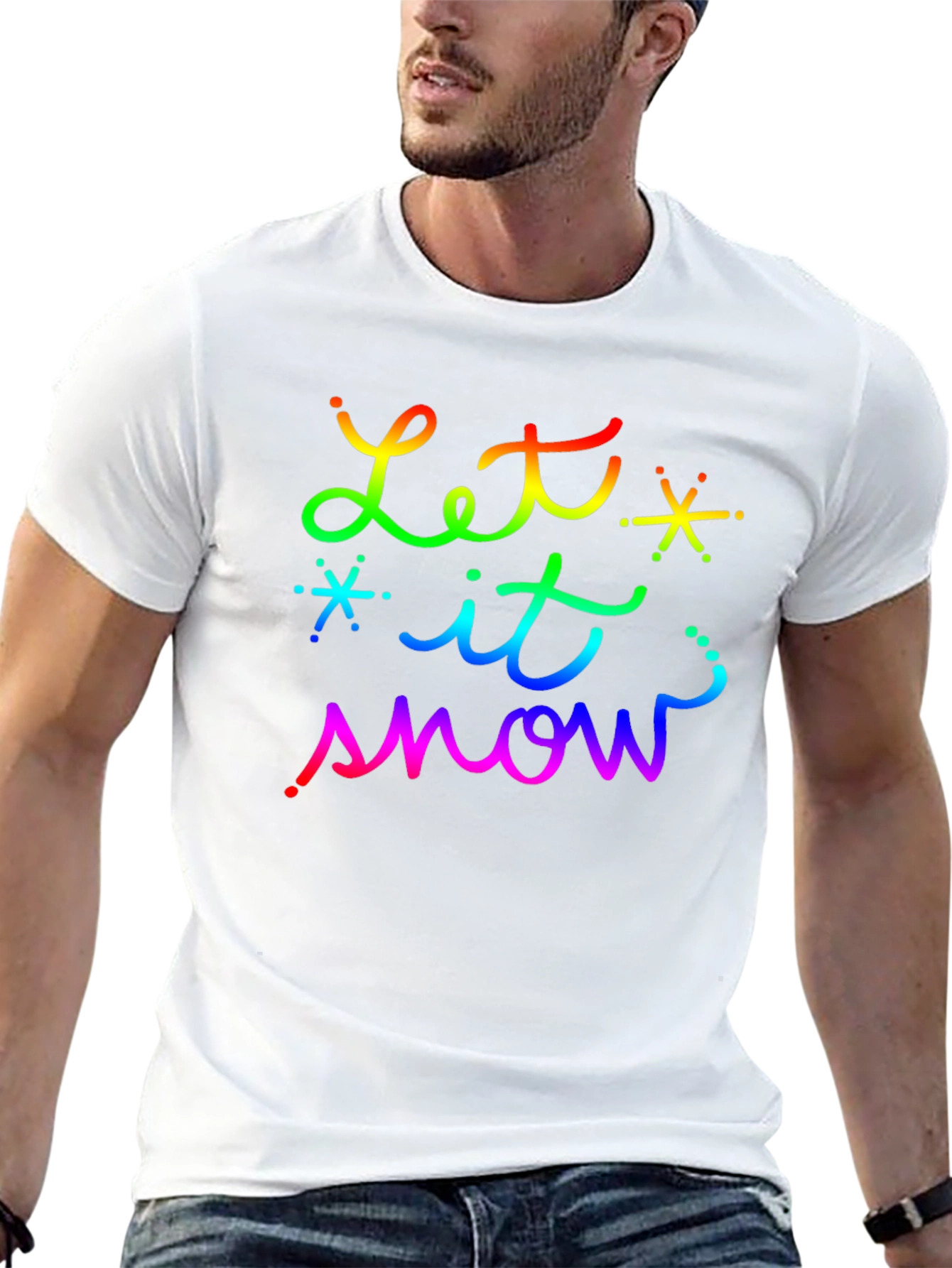 Let it Snow Rainbow T-Shirt