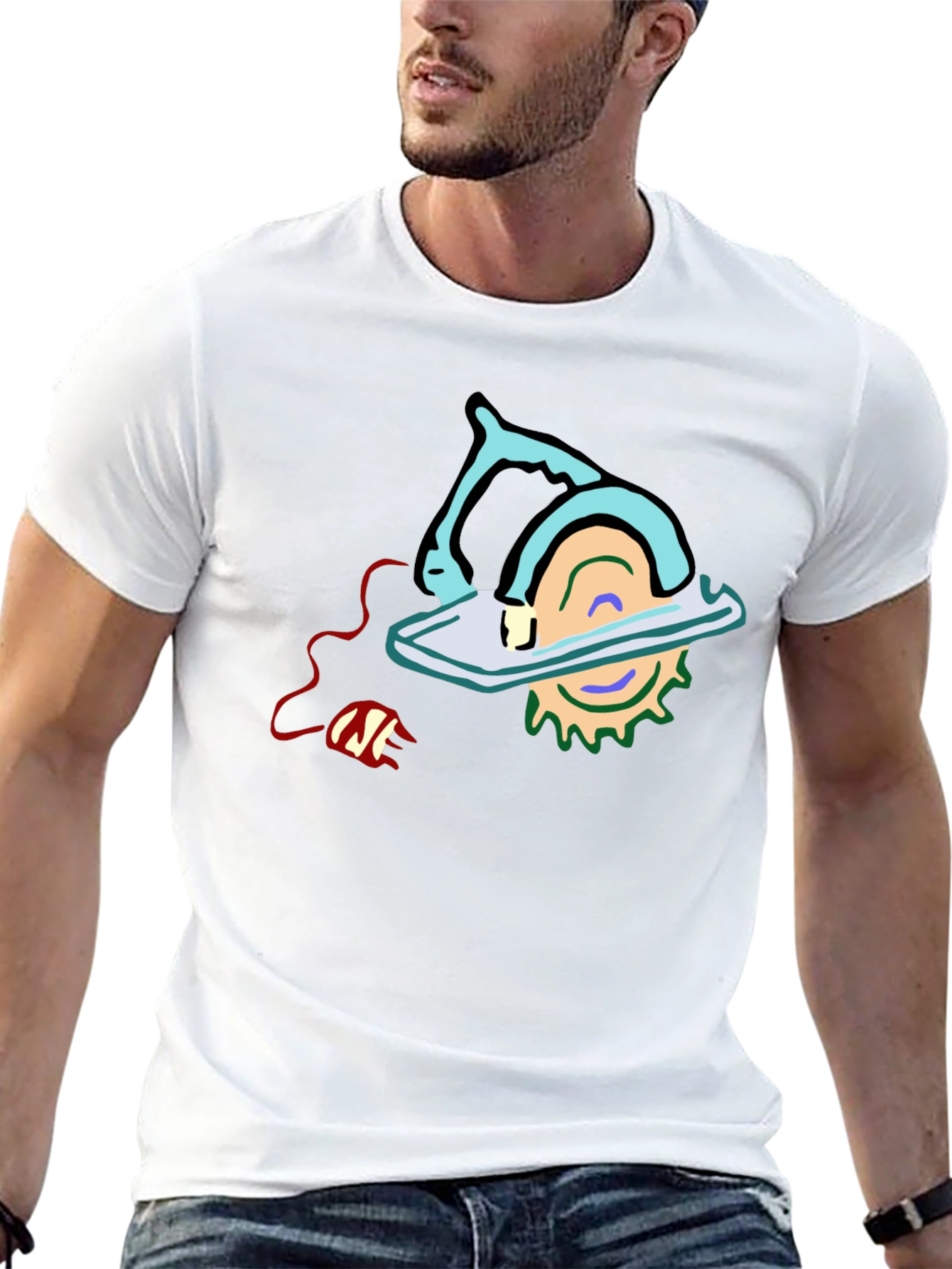 Electric Saw Graphic Tee - Bold & Unique Design