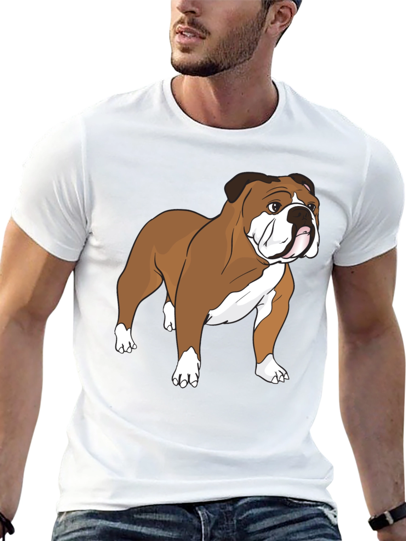 Bulldog Graphic Tee - Black
