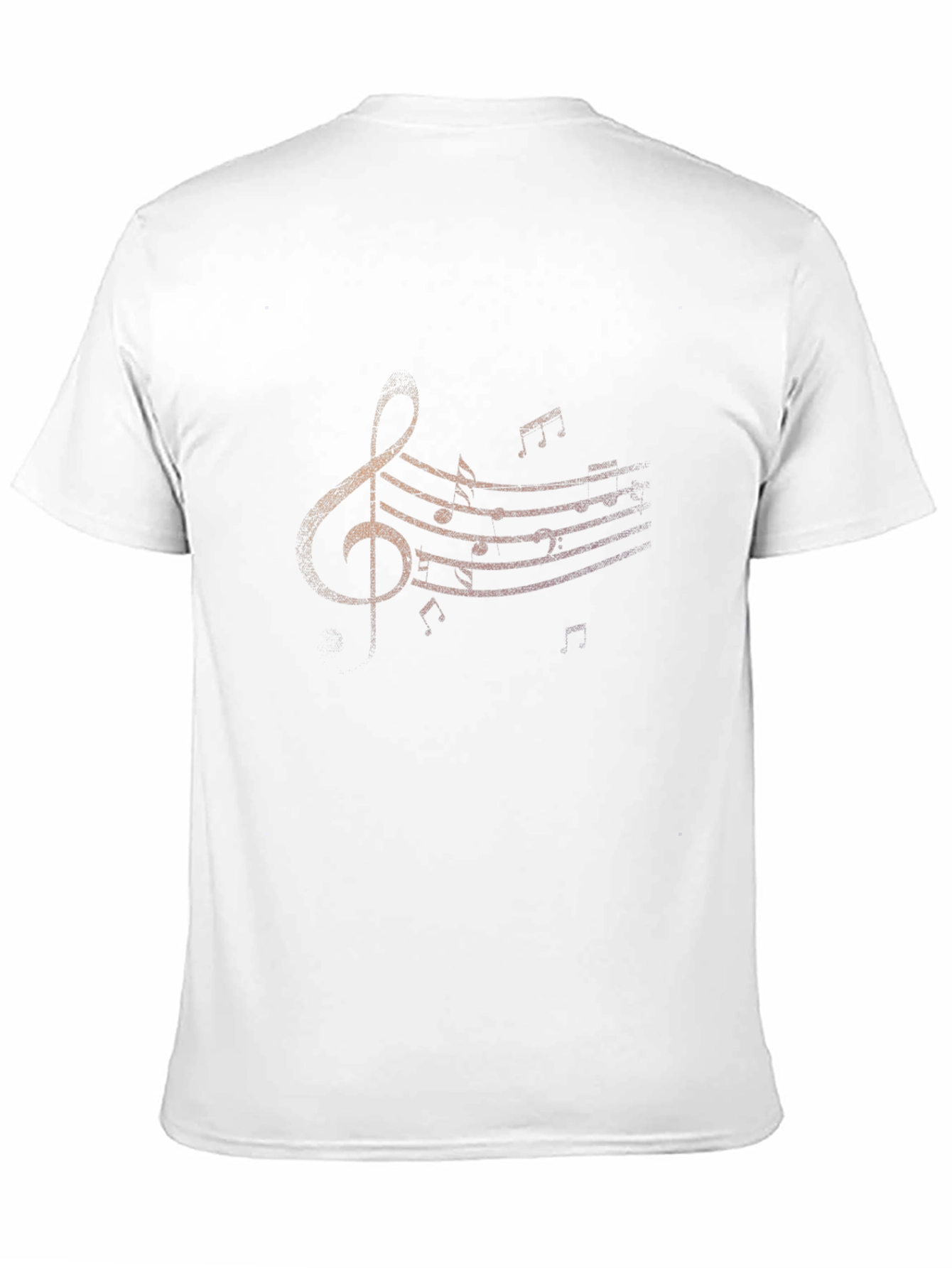 Music Notes Graphic Black T-Shirt