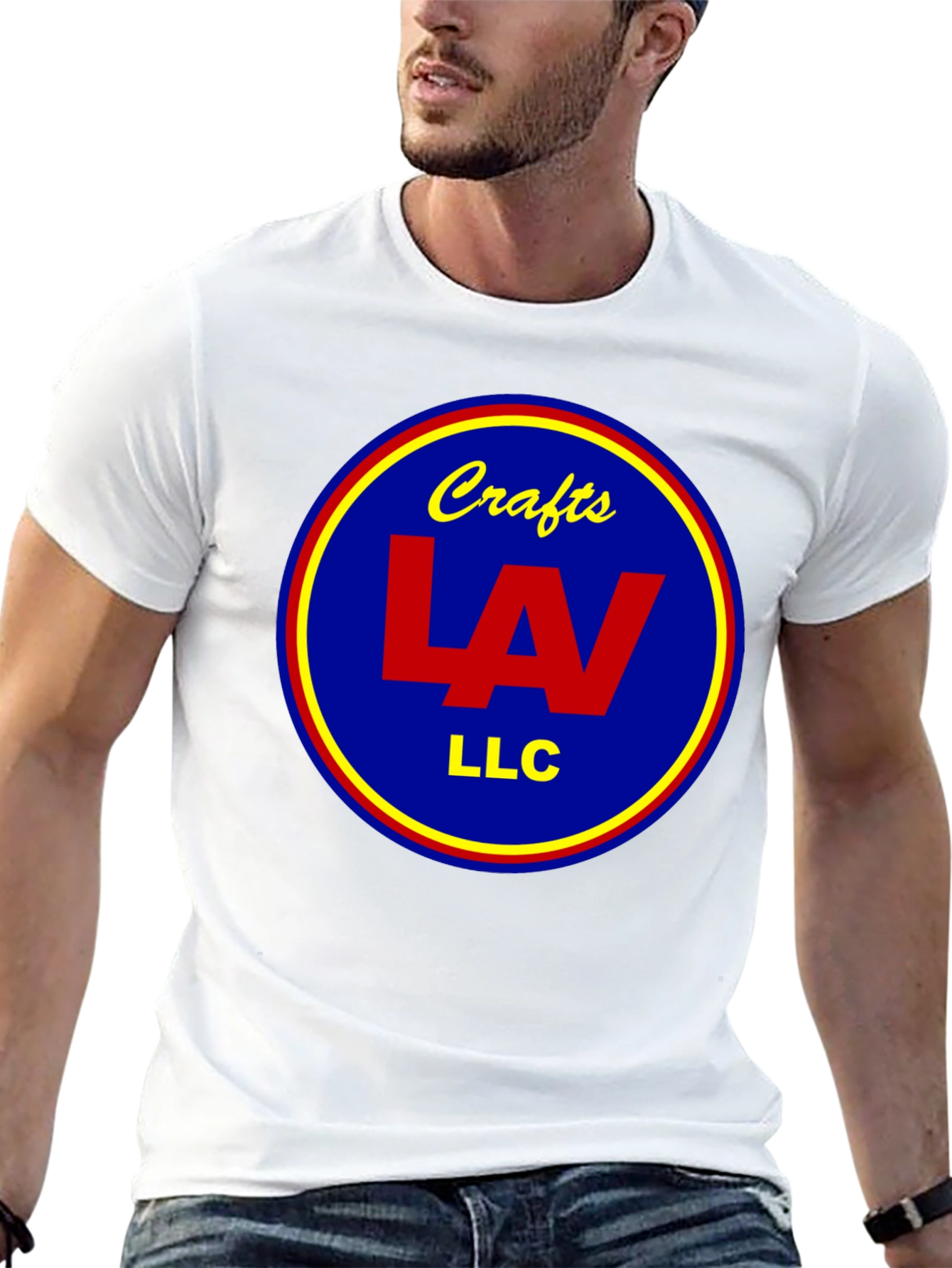 Crafts LAV LLC Round Logo Black T-Shirt