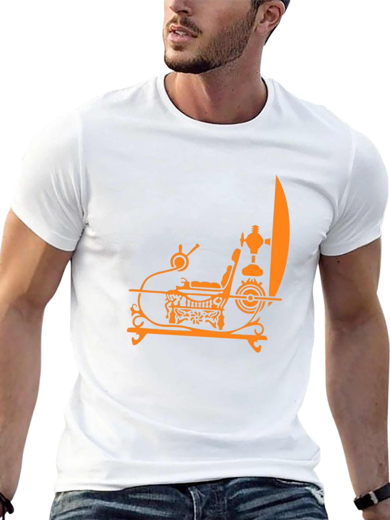 Steampunk Chair Graphic Tee - Modern Comfort