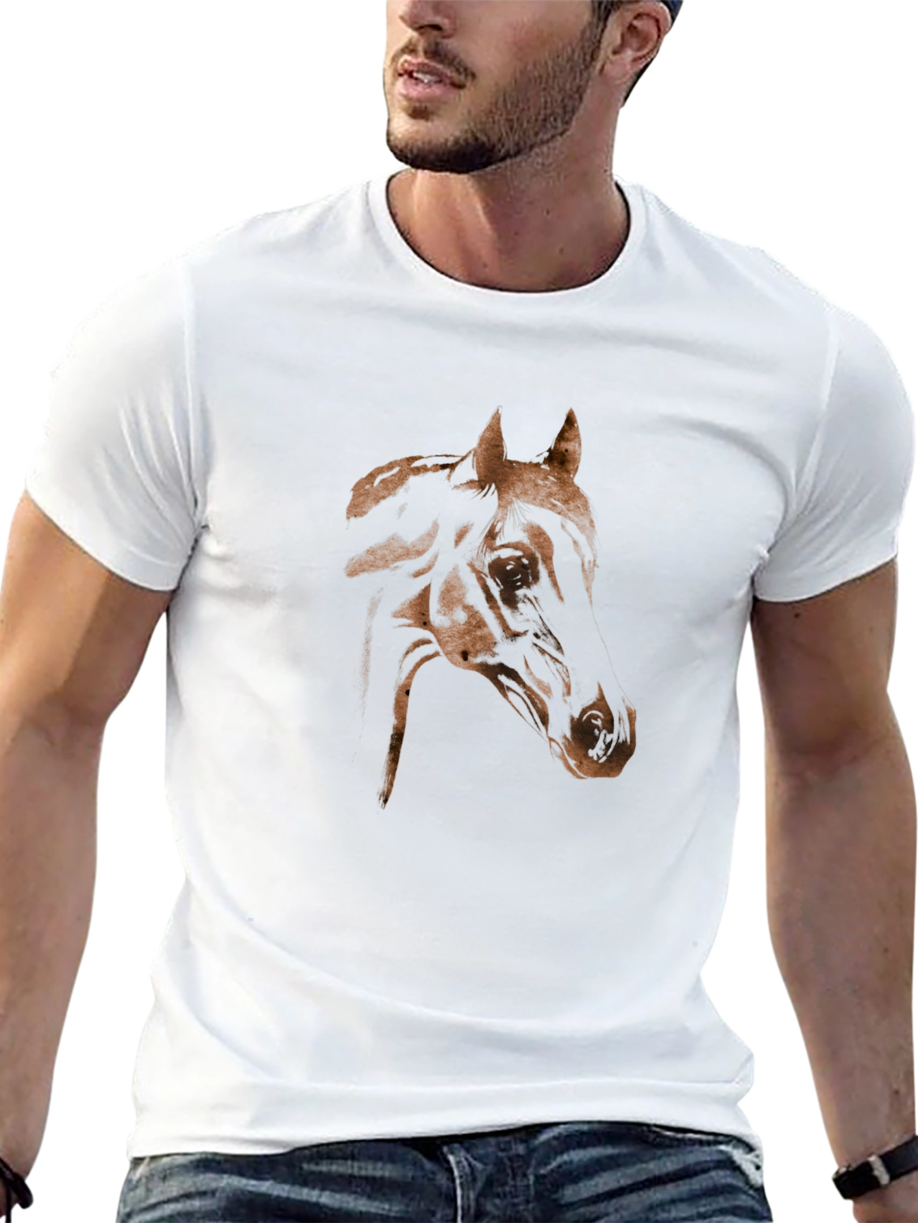 Horse Graphic Black T-Shirt