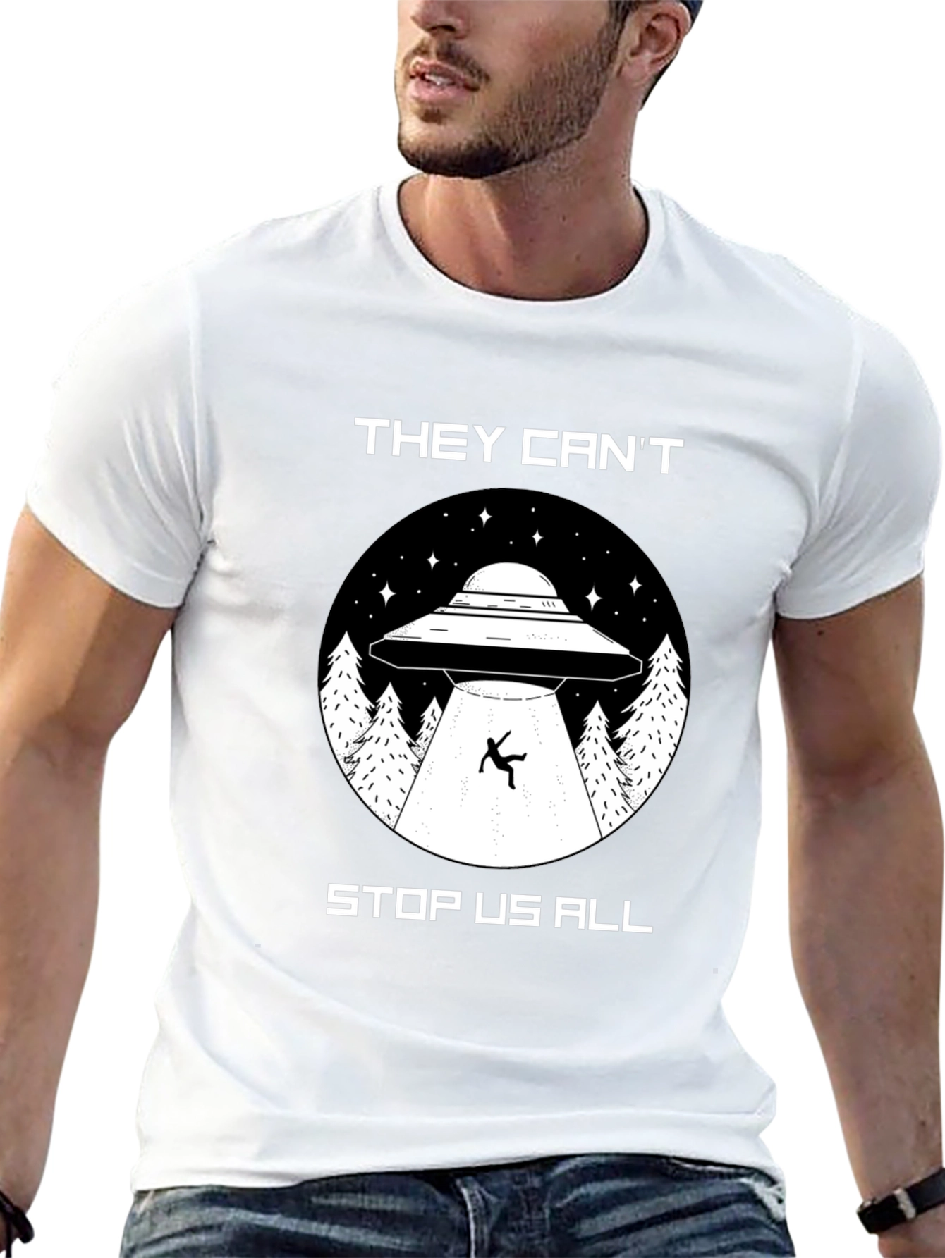 They Cant Stop Us All UFO T-Shirt