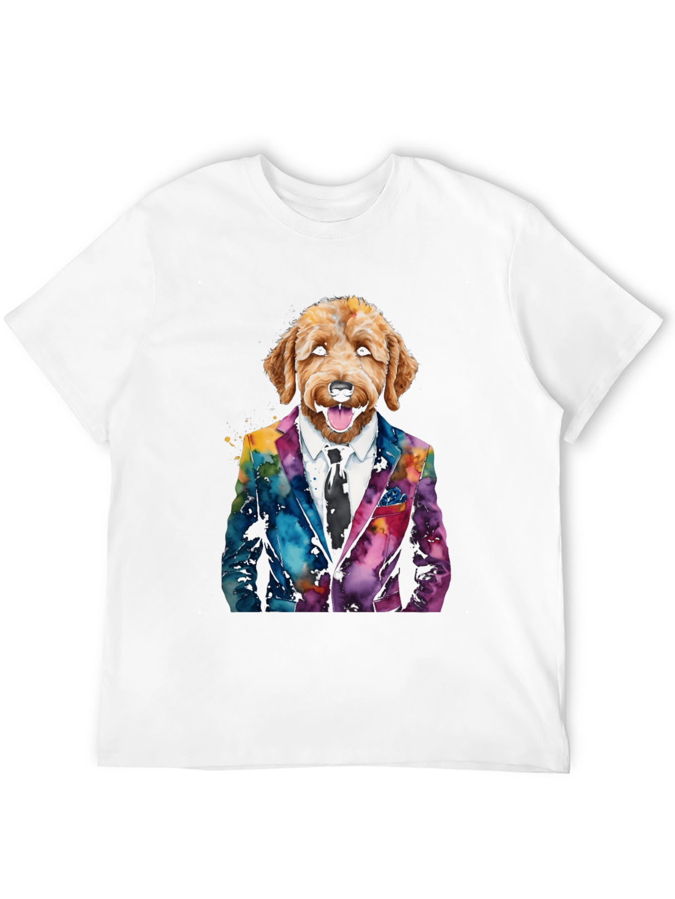Dog in Suit Graphic T-Shirt