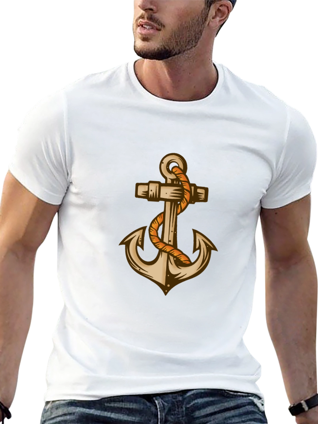 Anchor Graphic Black T-Shirt