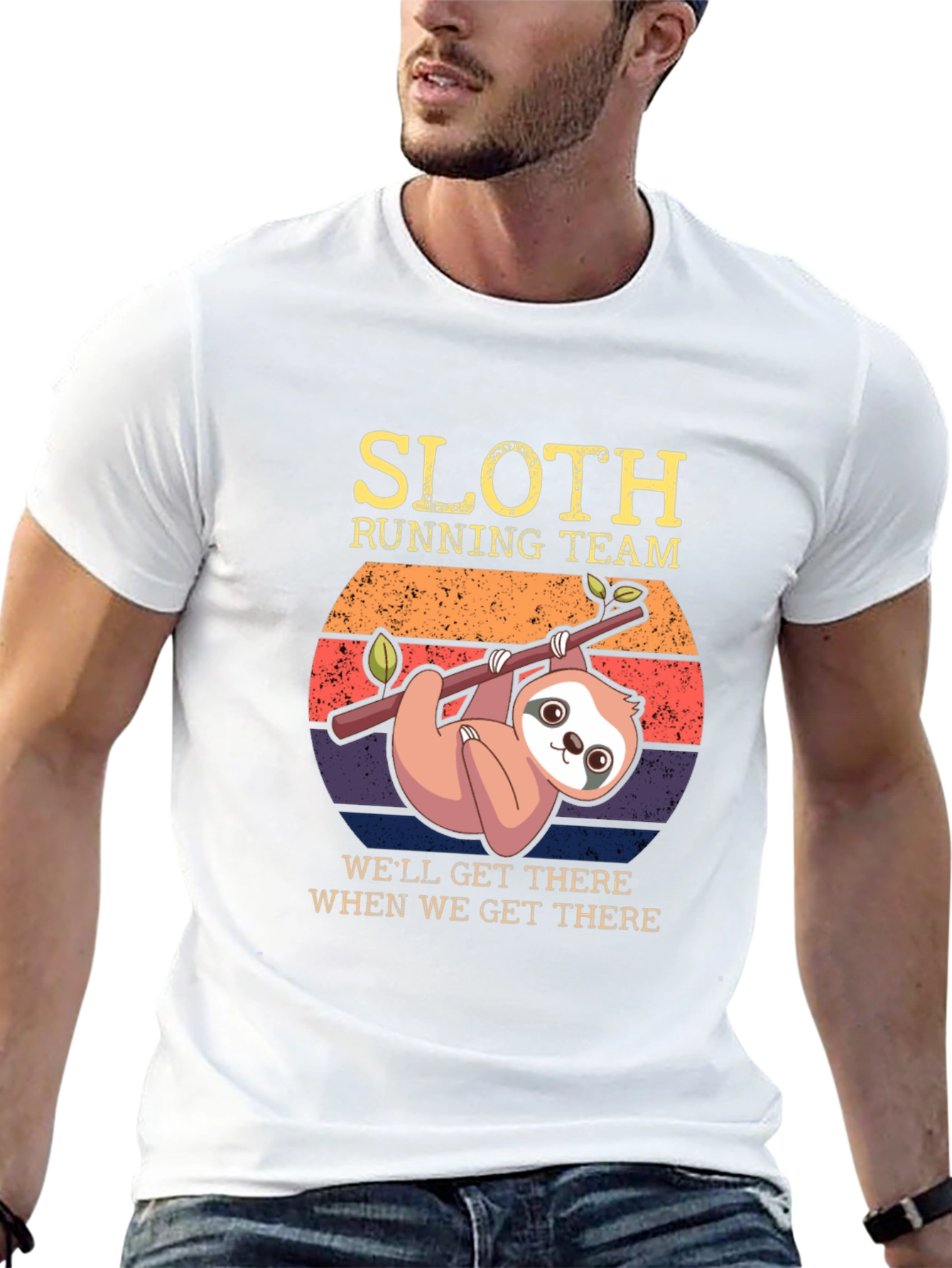 Sloth Running Team Graphic Tee