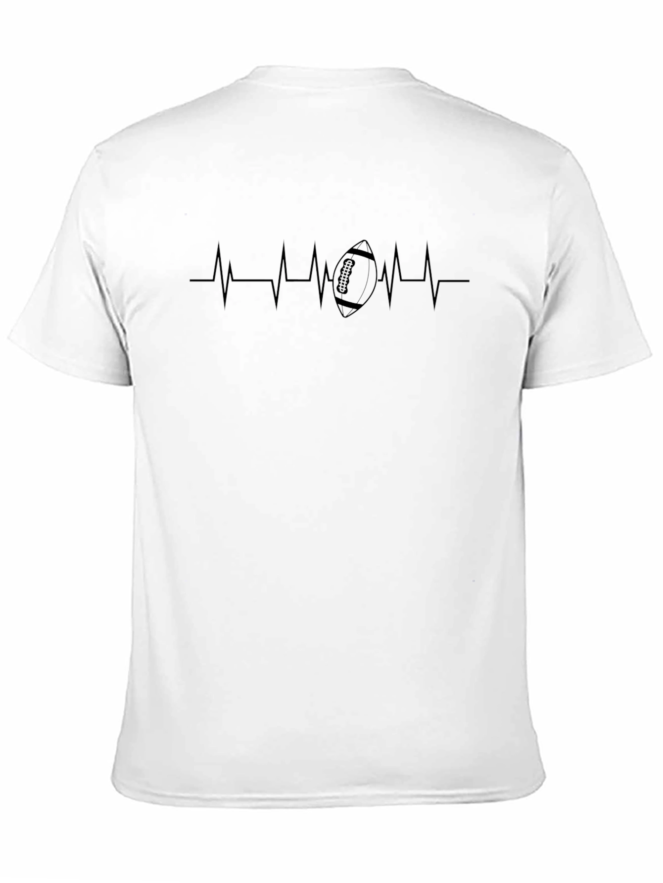 Football Heartbeat Graphic Tee
