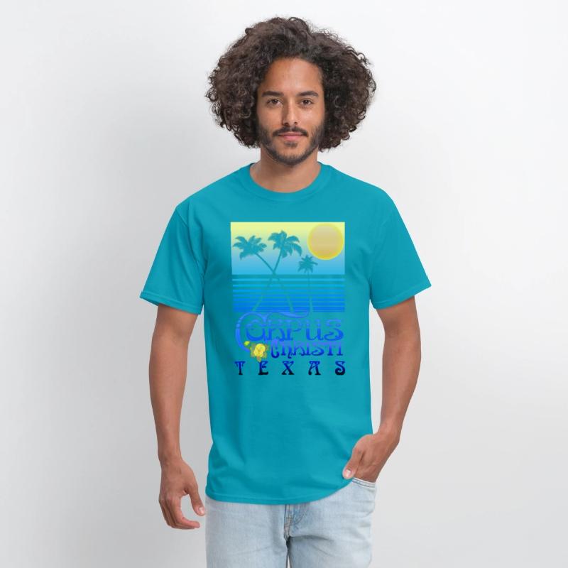 Corpus Christi Texas Art Deco Tropical Summer