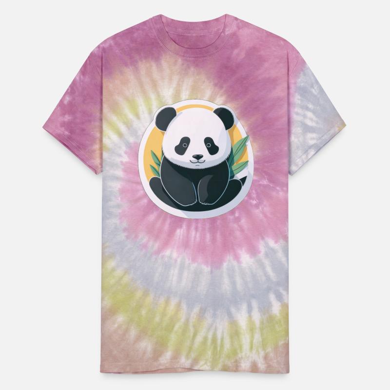 Cute baby panda minimalist sticker.