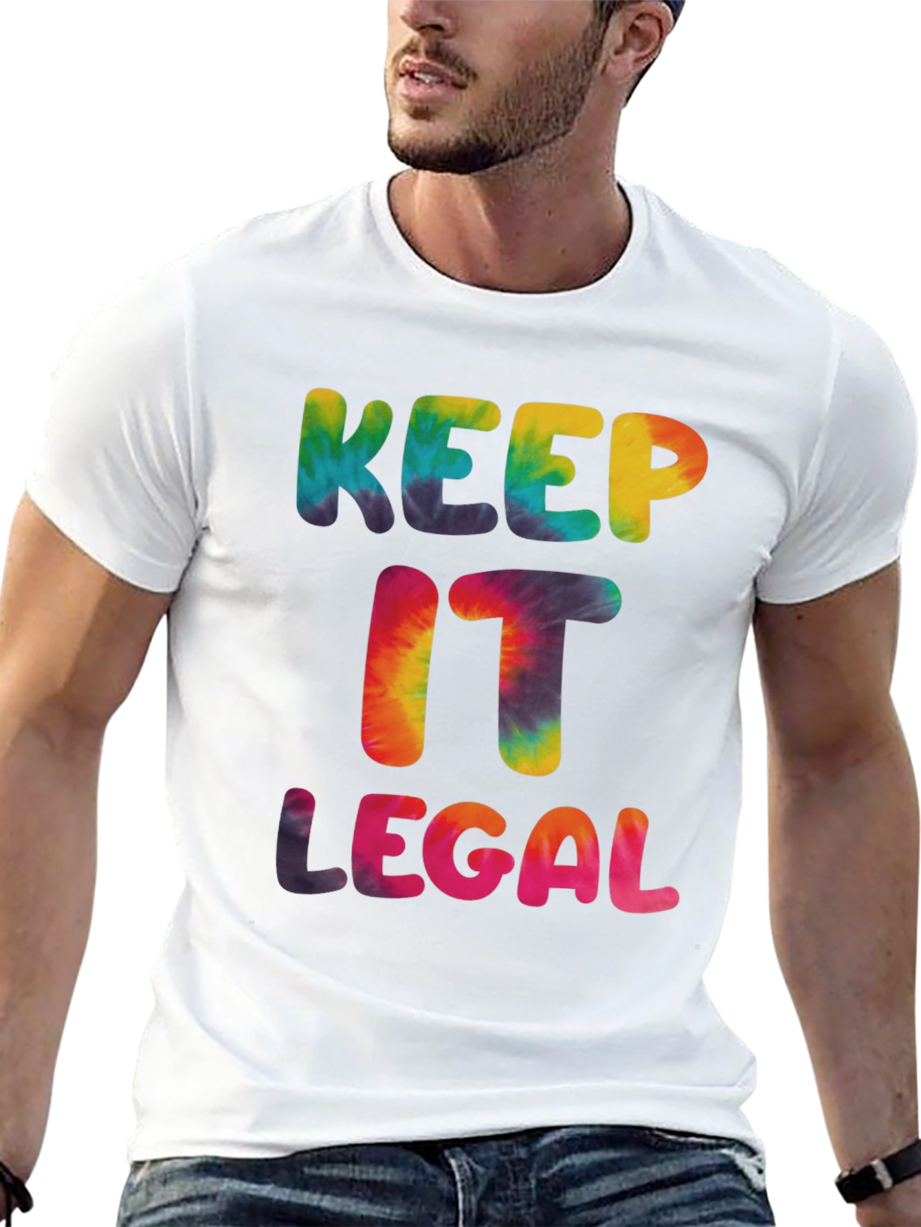 Keep It Legal Tie Dye Graphic T-Shirt