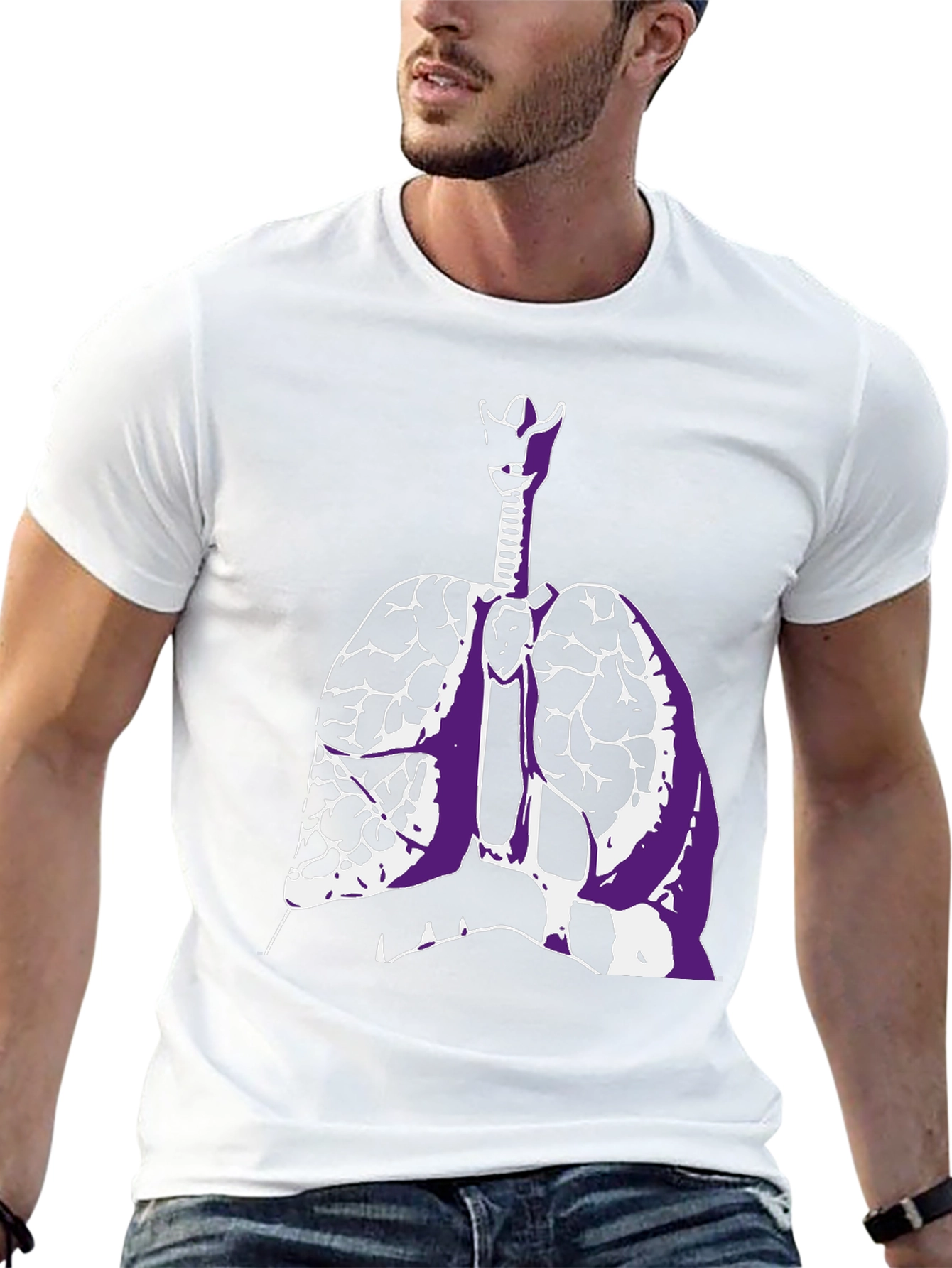 Anatomical Lungs Graphic T-Shirt - Unisex