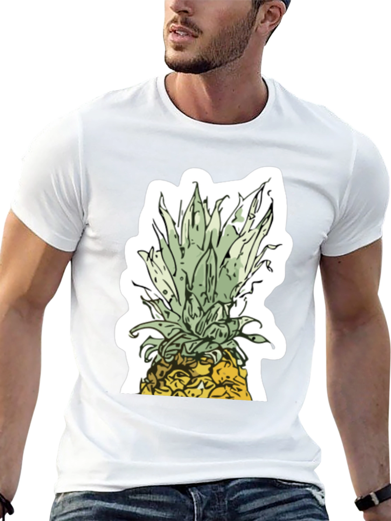 Pineapple Graphic Black T-Shirt | Tropical Summer Style