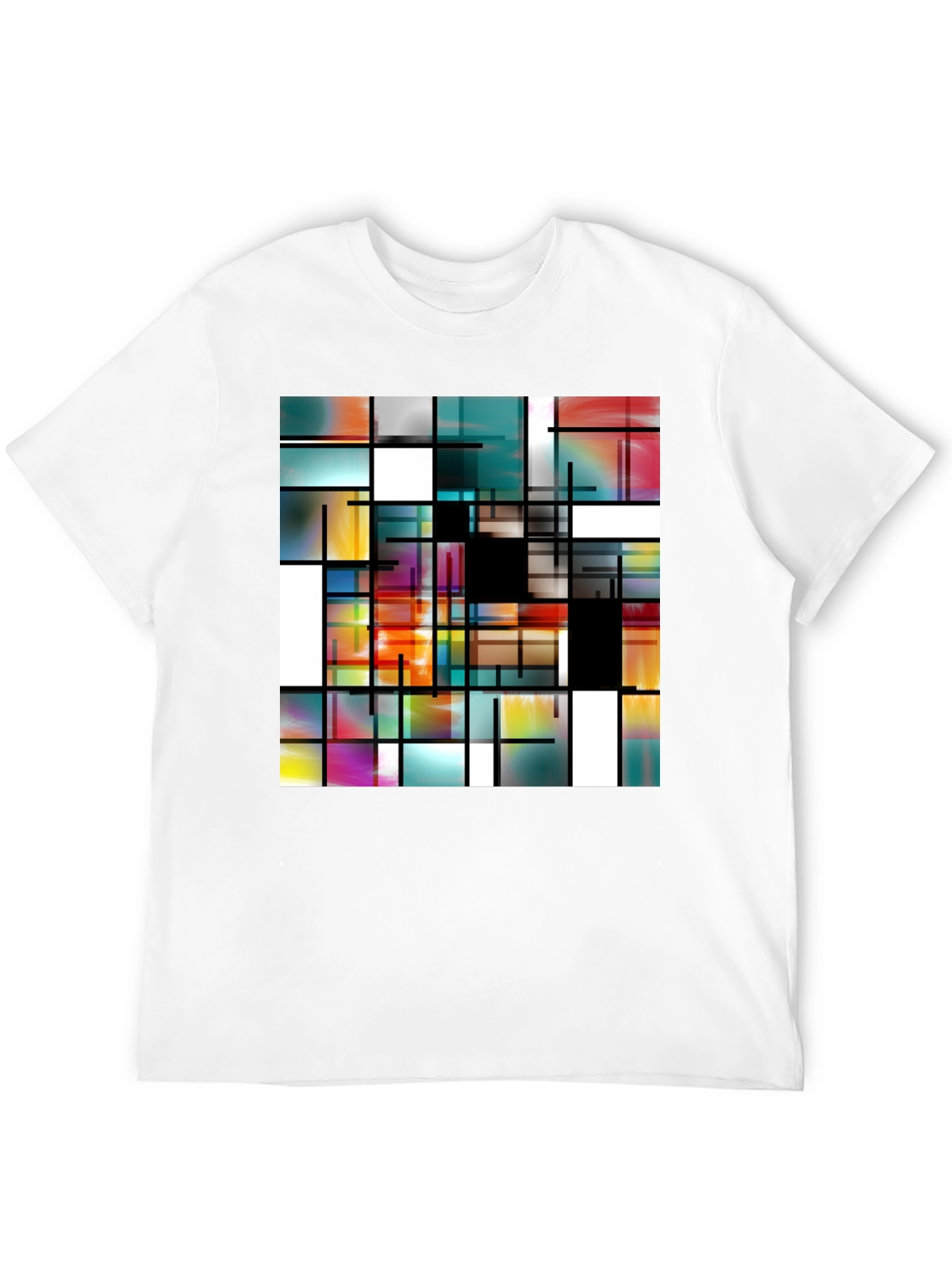 Abstract Art Mens T-Shirt - Modern Design