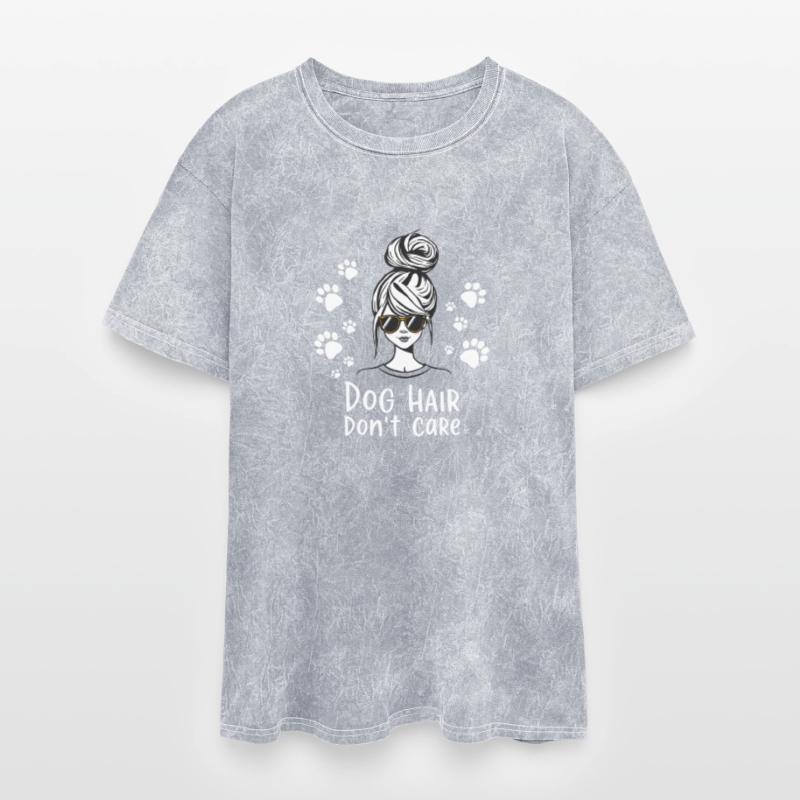 Dog Hair Don't Care Illustration T-Shirt