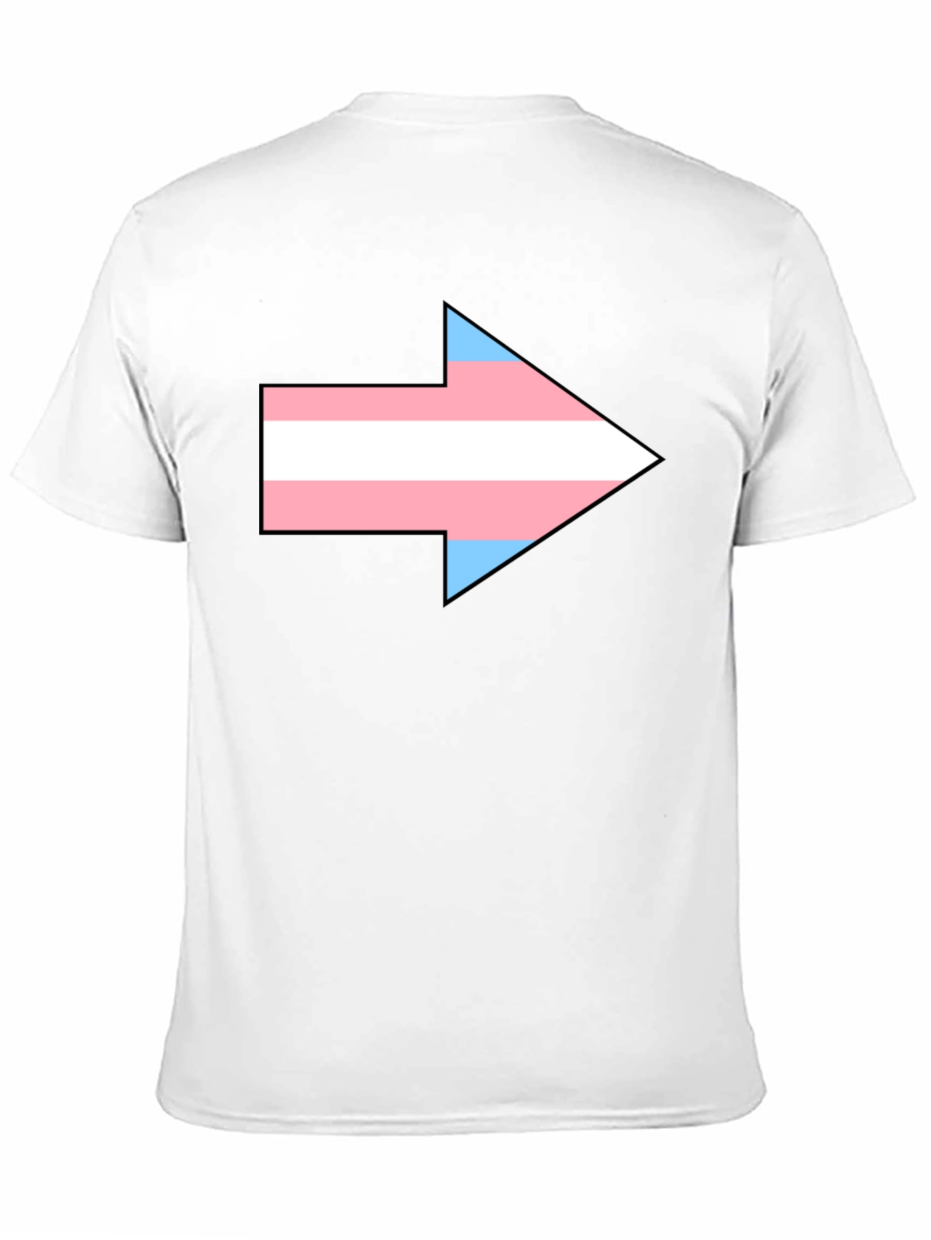 Transgender Pride Arrow Graphic Tee - Black
