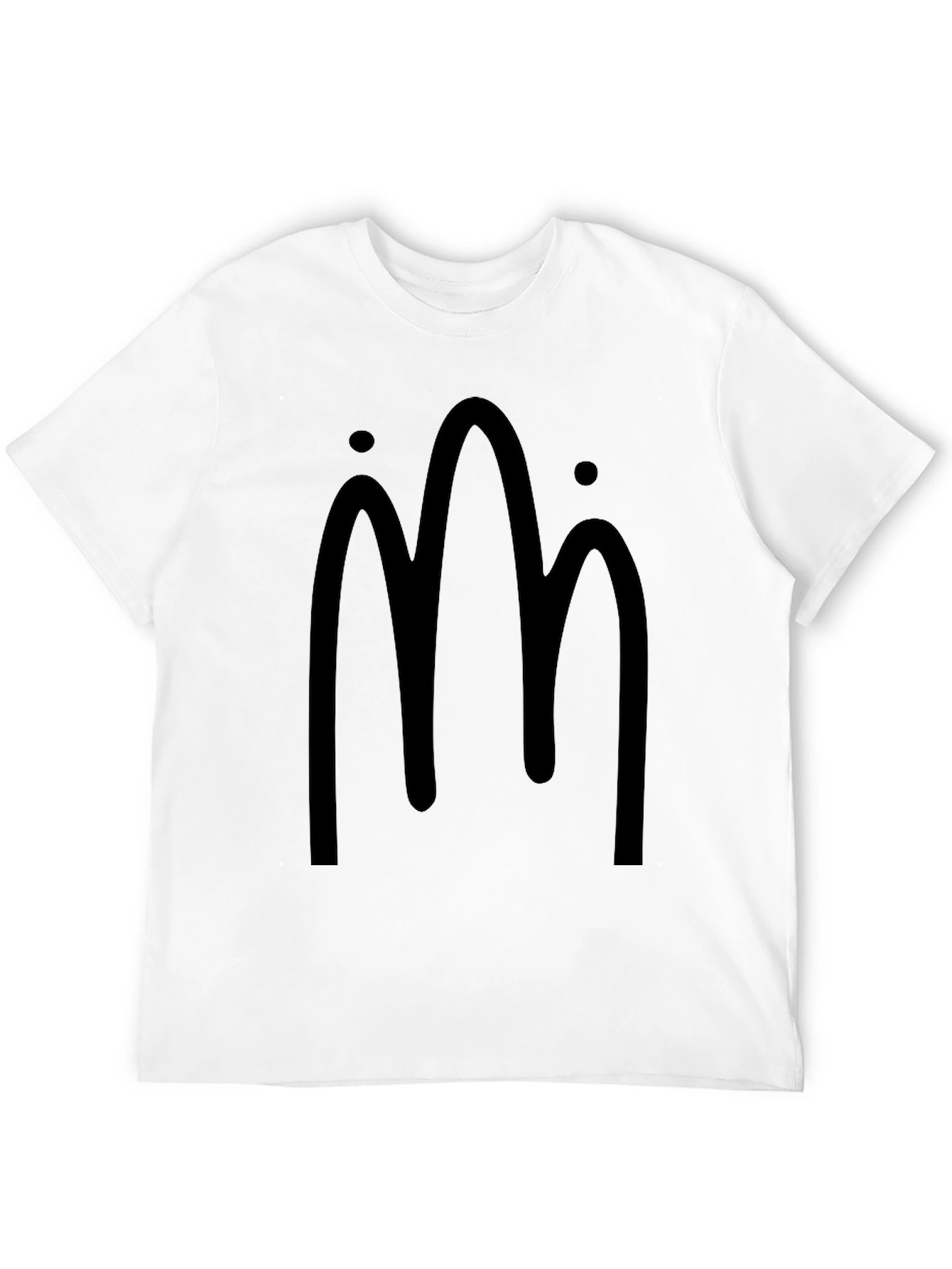 Abstract Graphic Black T-Shirt