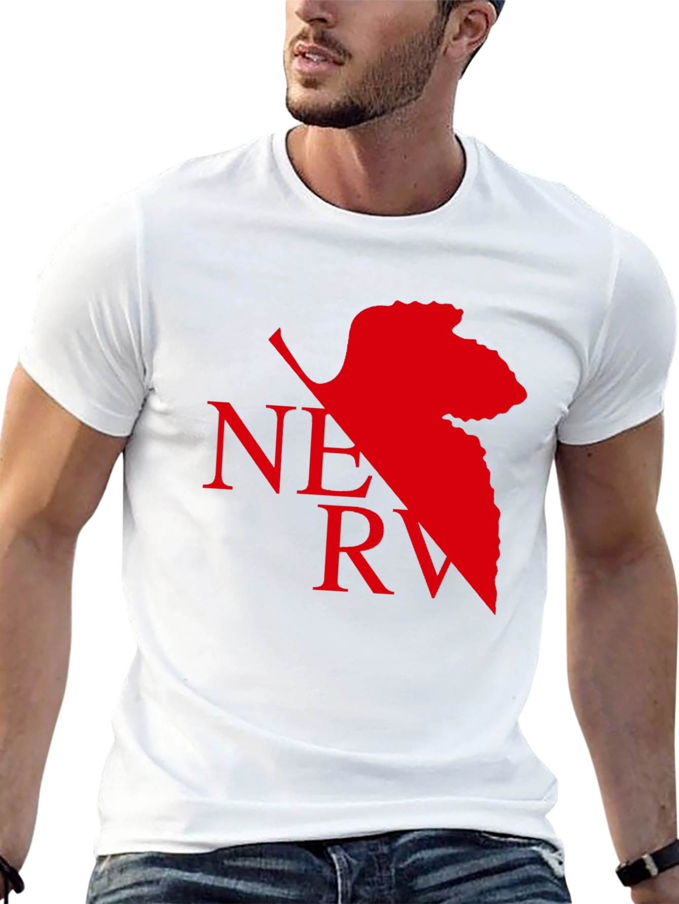 NERV Logo Black T-Shirt - Anime Inspired