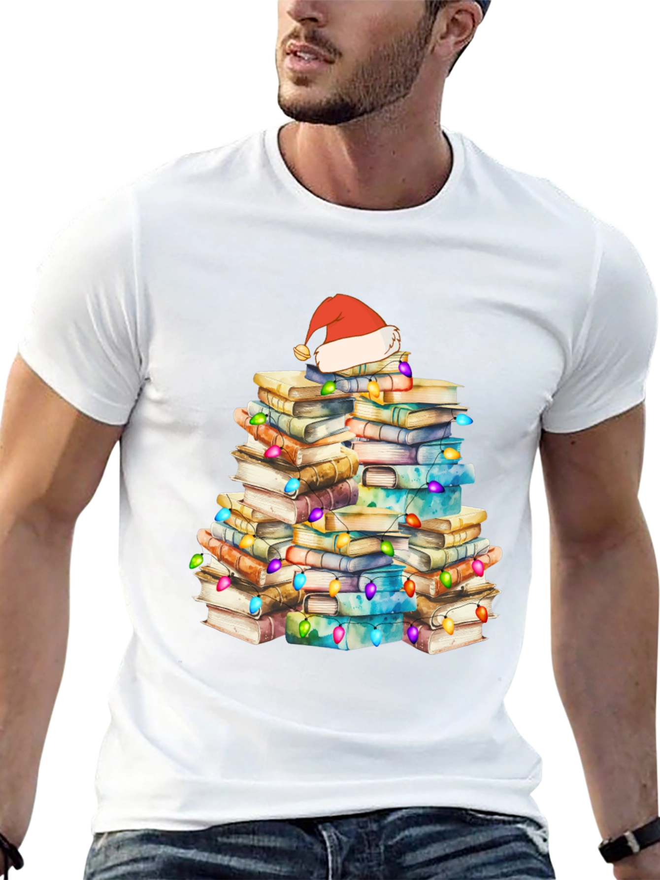 Book Christmas Tree T-Shirt