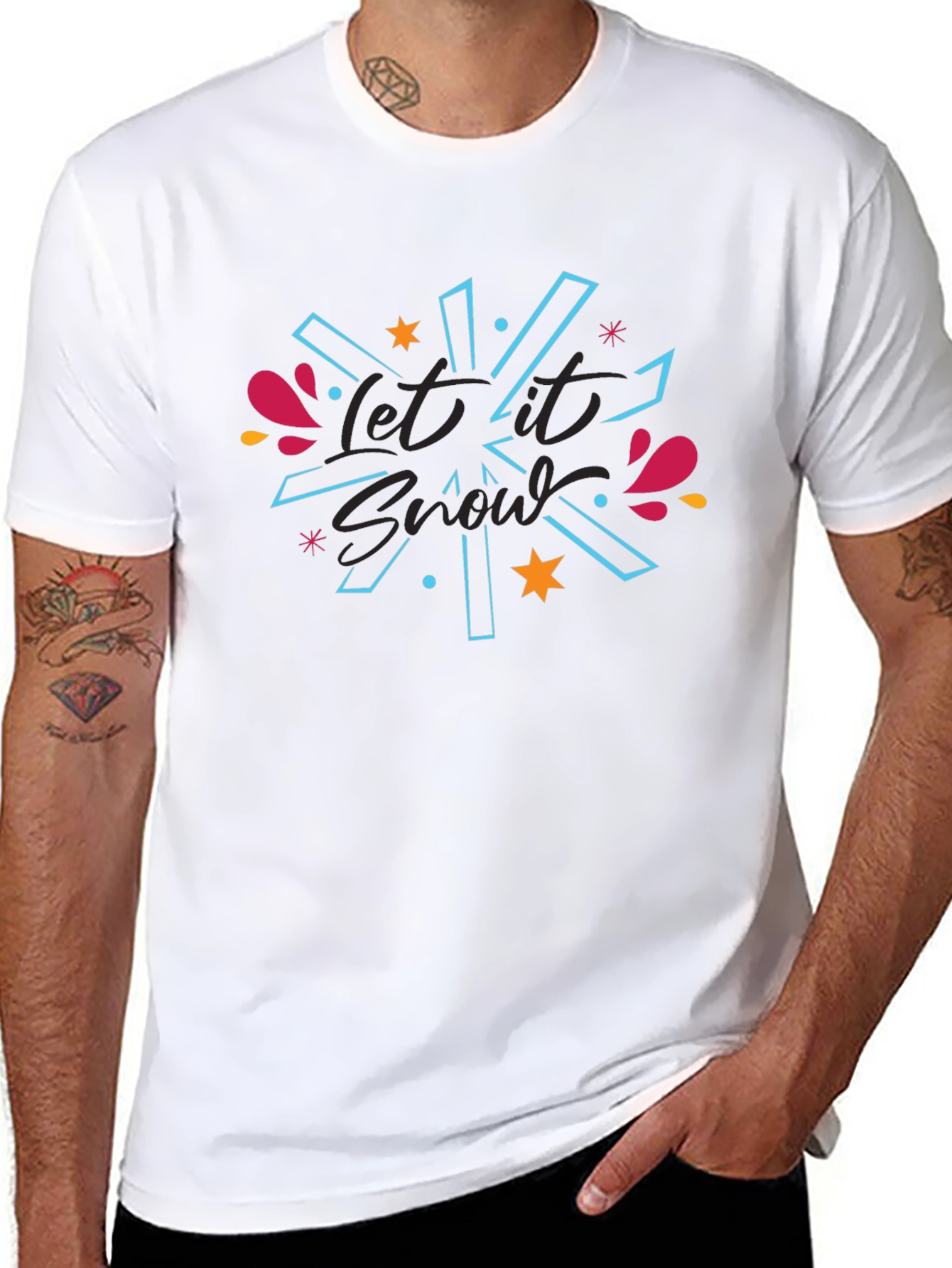 Let it Snow Graphic Tee - Holiday Festive T-Shirt