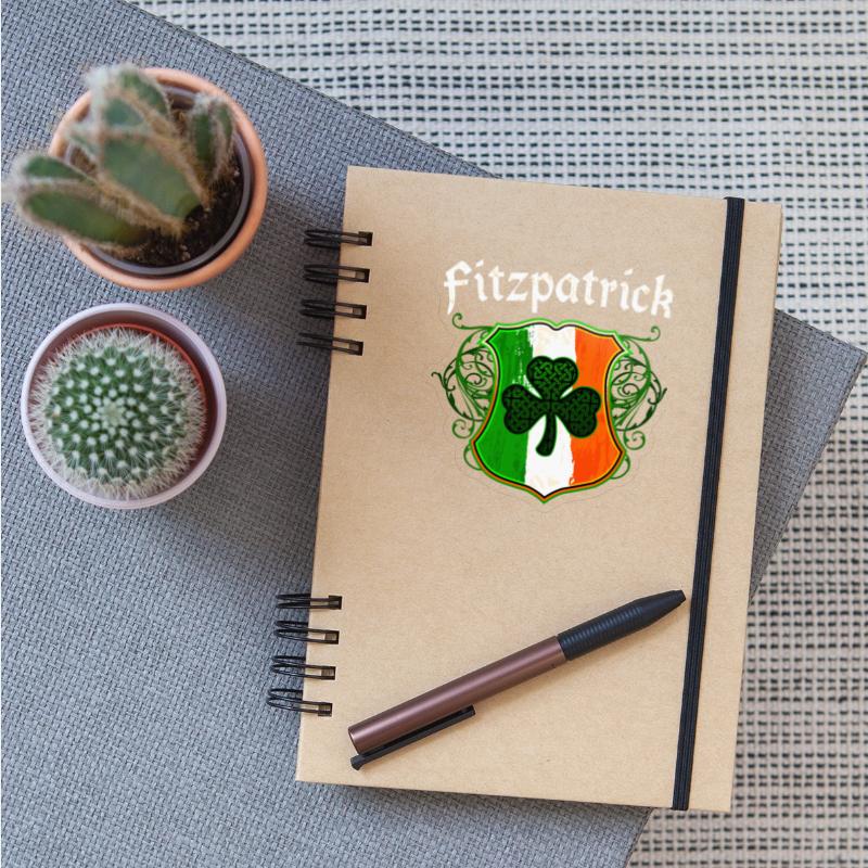 Fitzpatrick Irish Surname Ireland Flag Shield