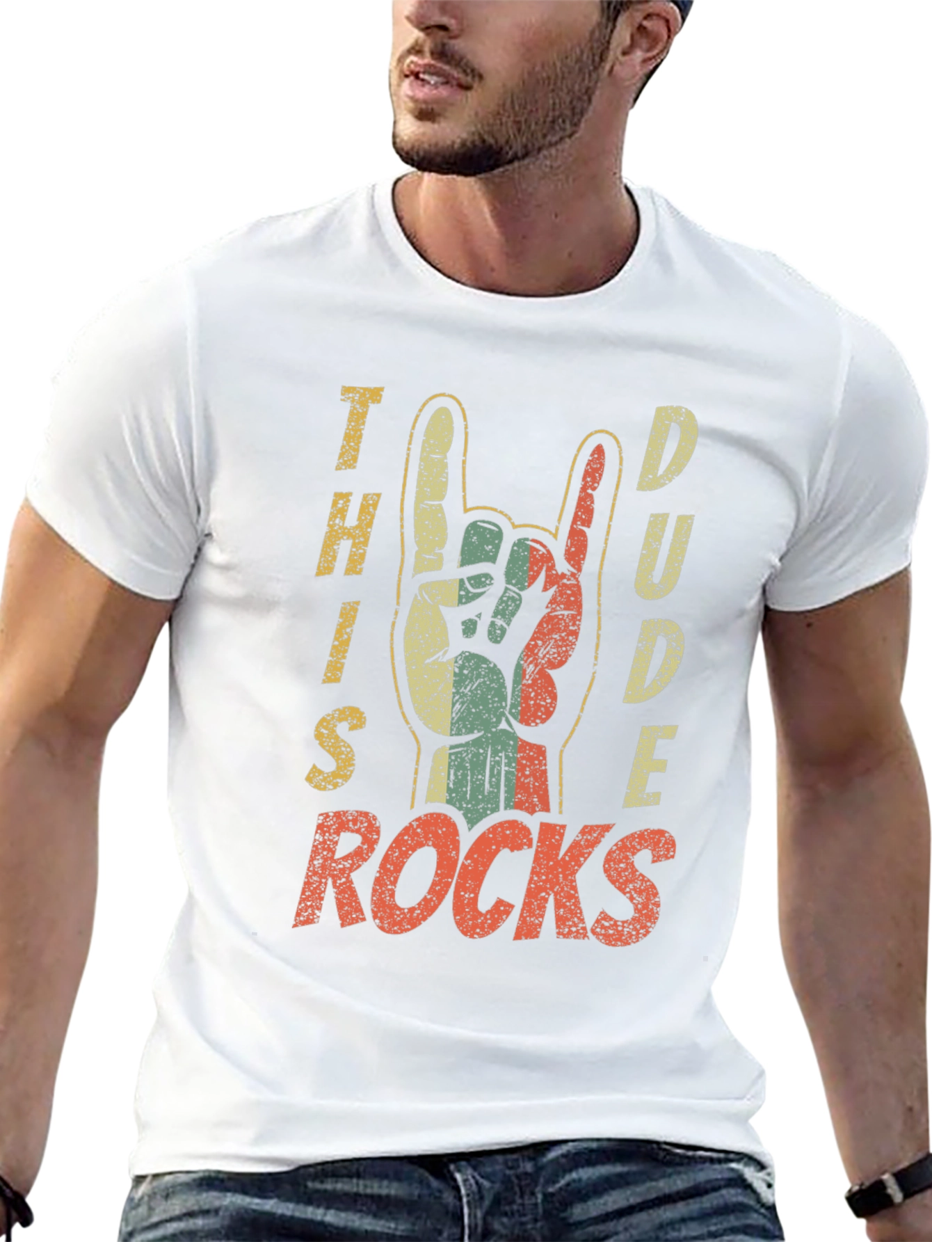 This Dude Rocks Graphic Tee
