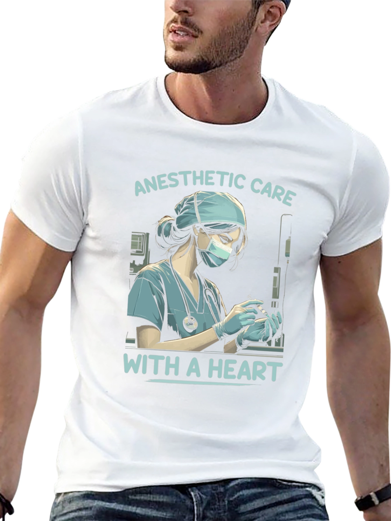 Anesthetic Care with a Heart T-Shirt