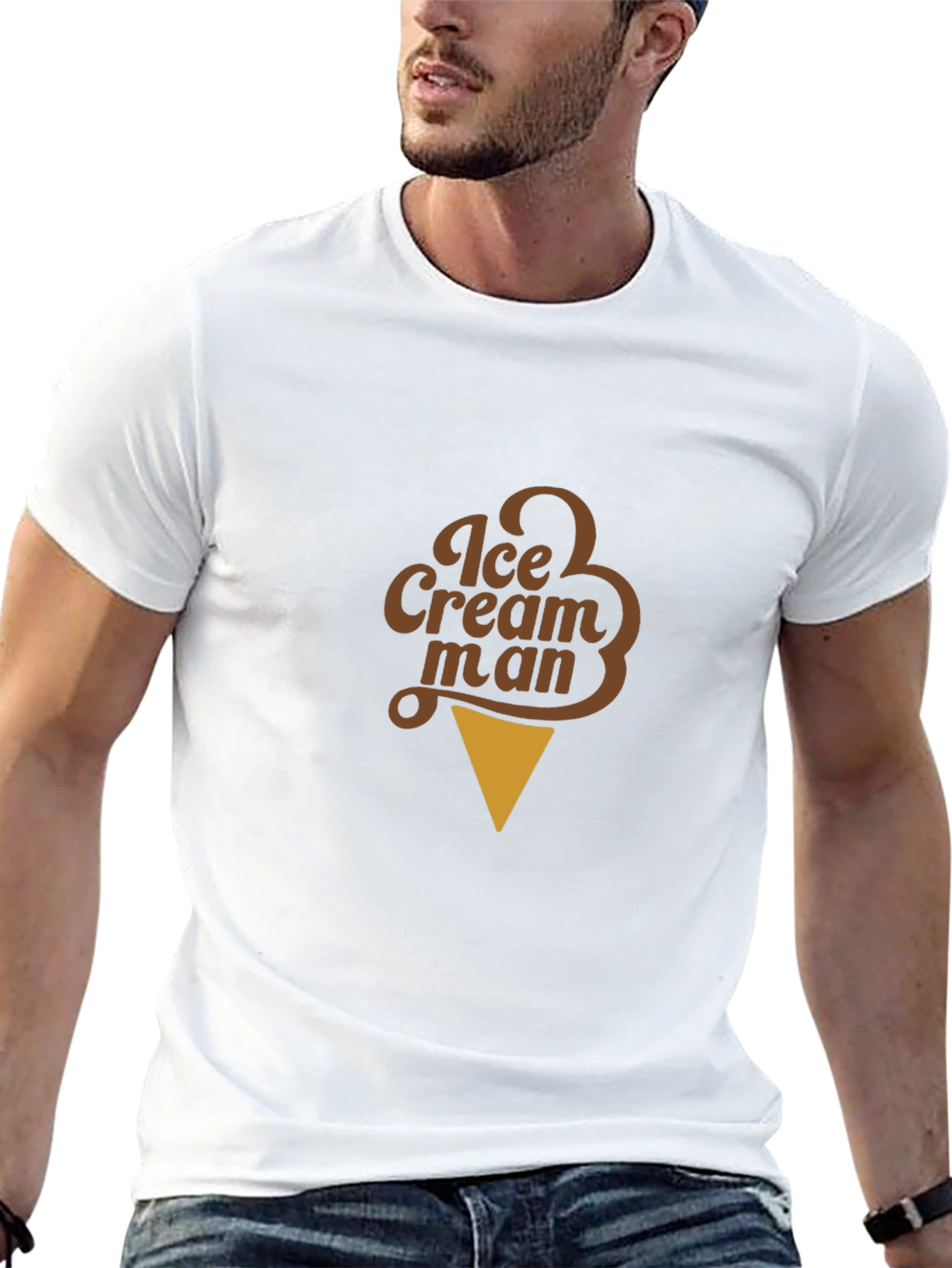 Ice Cream Man T-Shirt - Novelty Graphic Tee