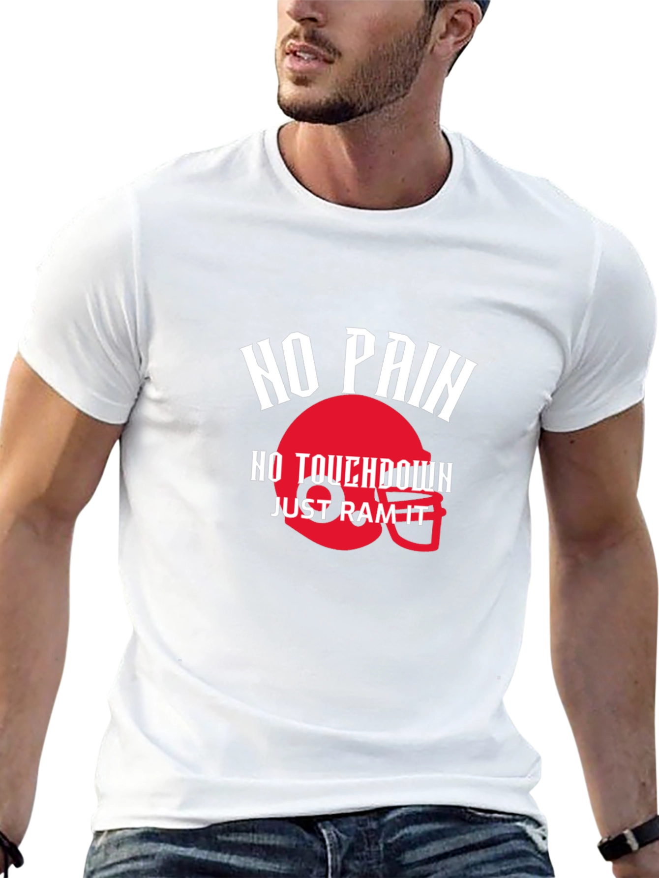 No Pain No Touchdown Graphic Tee